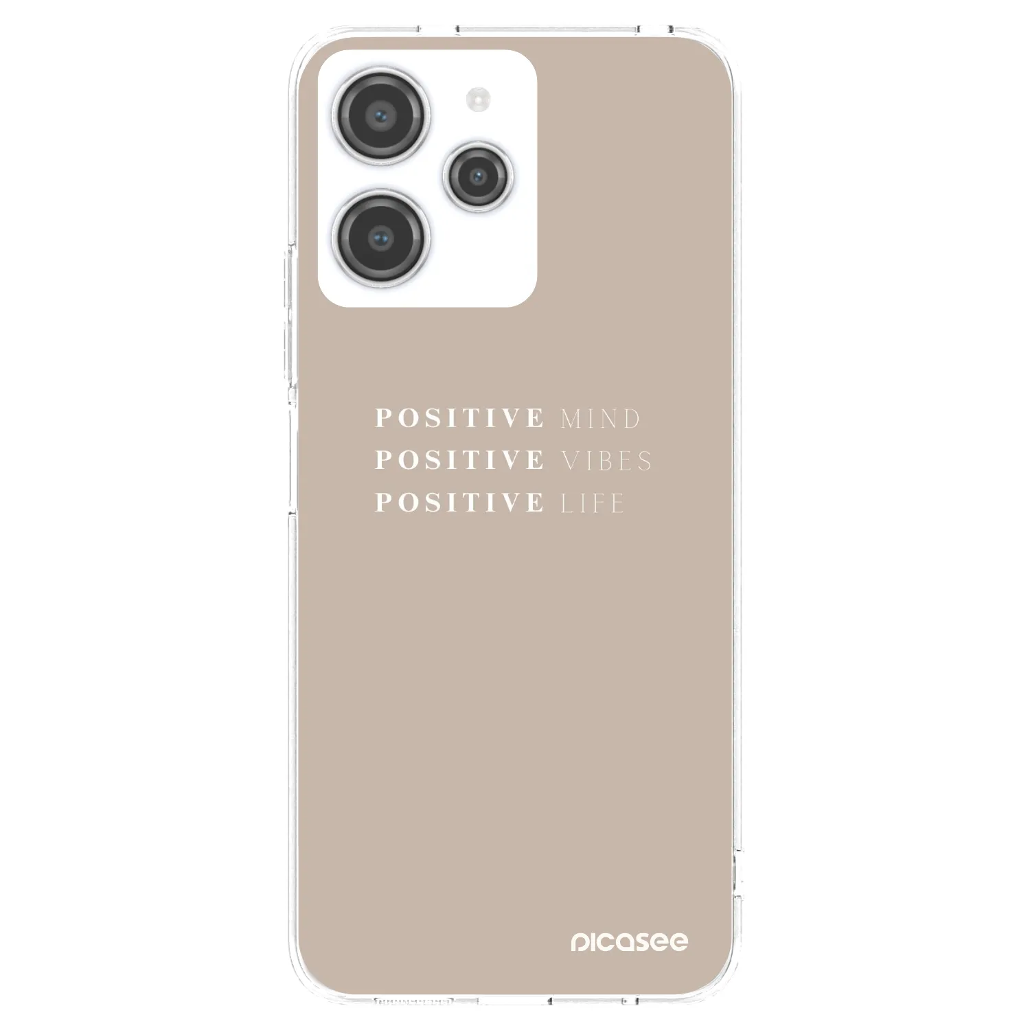 Picasee silikonska prozirna maskica za Xiaomi Redmi 12 4G - Positive Vibes