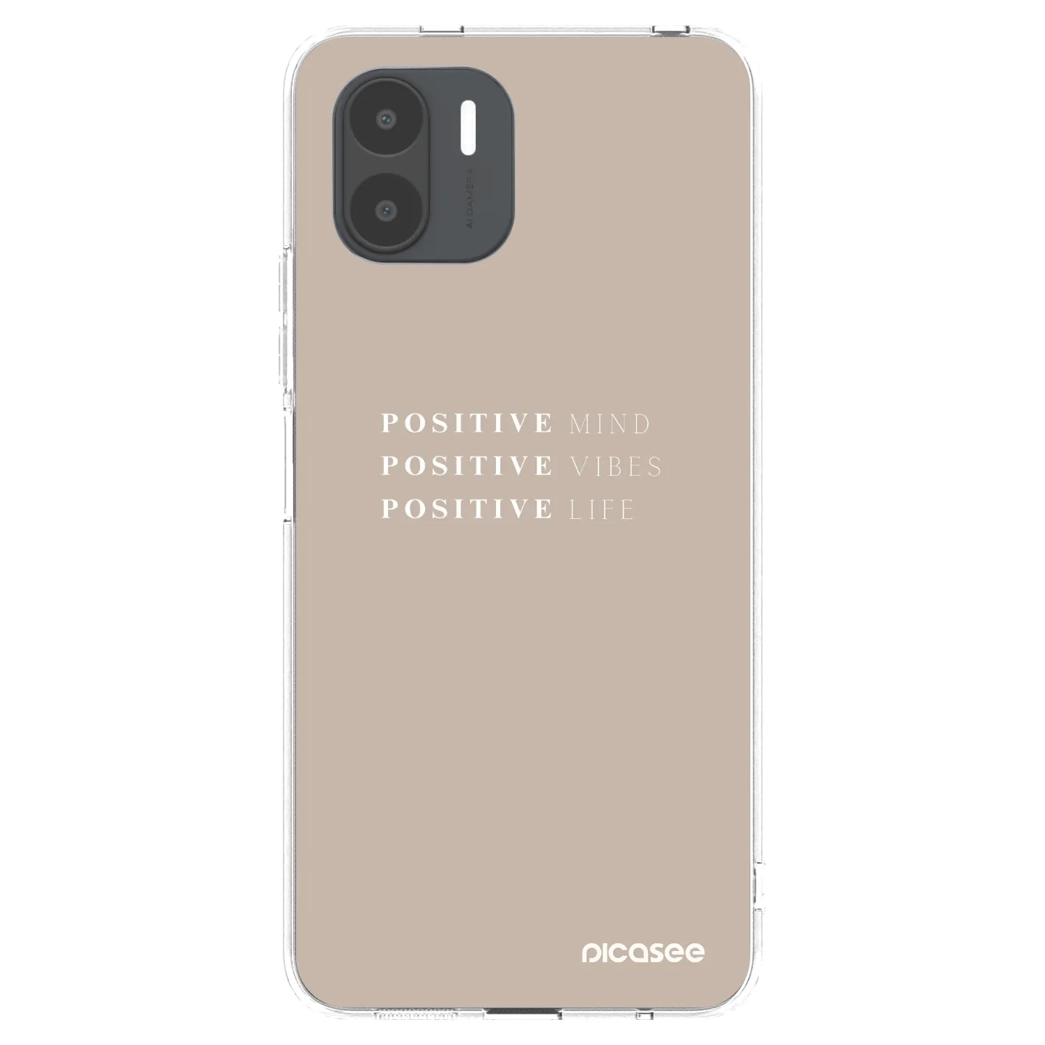 Picasee silikonska prozirna maskica za Xiaomi Redmi A2 - Positive Vibes