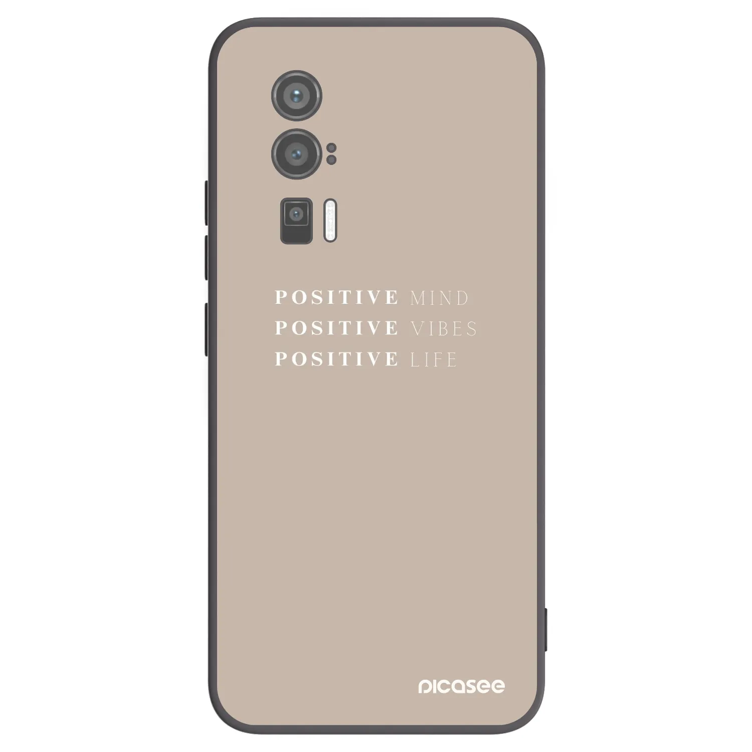 Picasee crna silikonska maskica za Xiaomi Poco F5 Pro 5G - Positive Vibes