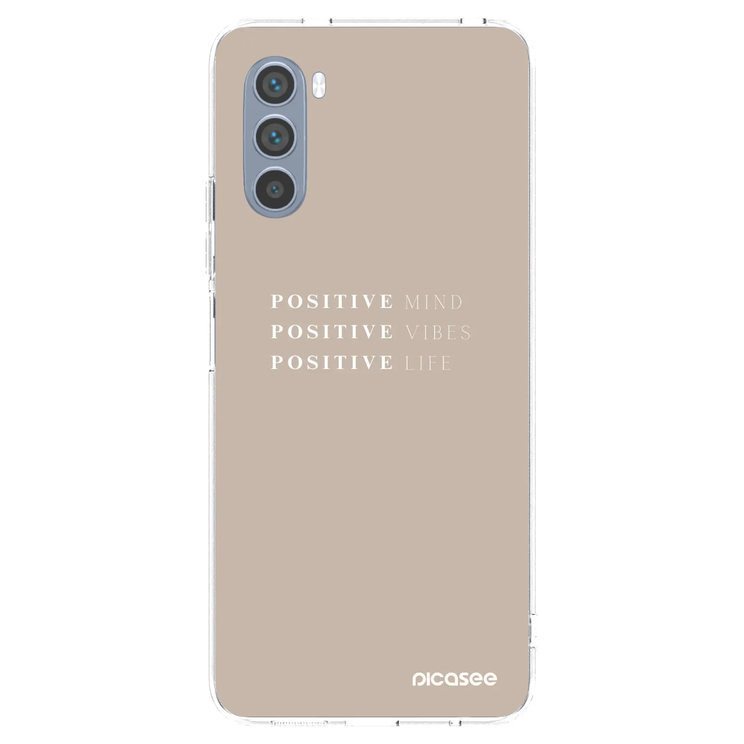 Picasee silikonska prozirna maskica za Motorola Moto G62 - Positive Vibes