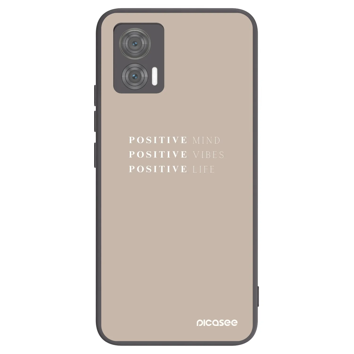 Picasee crna silikonska maskica za Motorola Edge 30 Neo - Positive Vibes