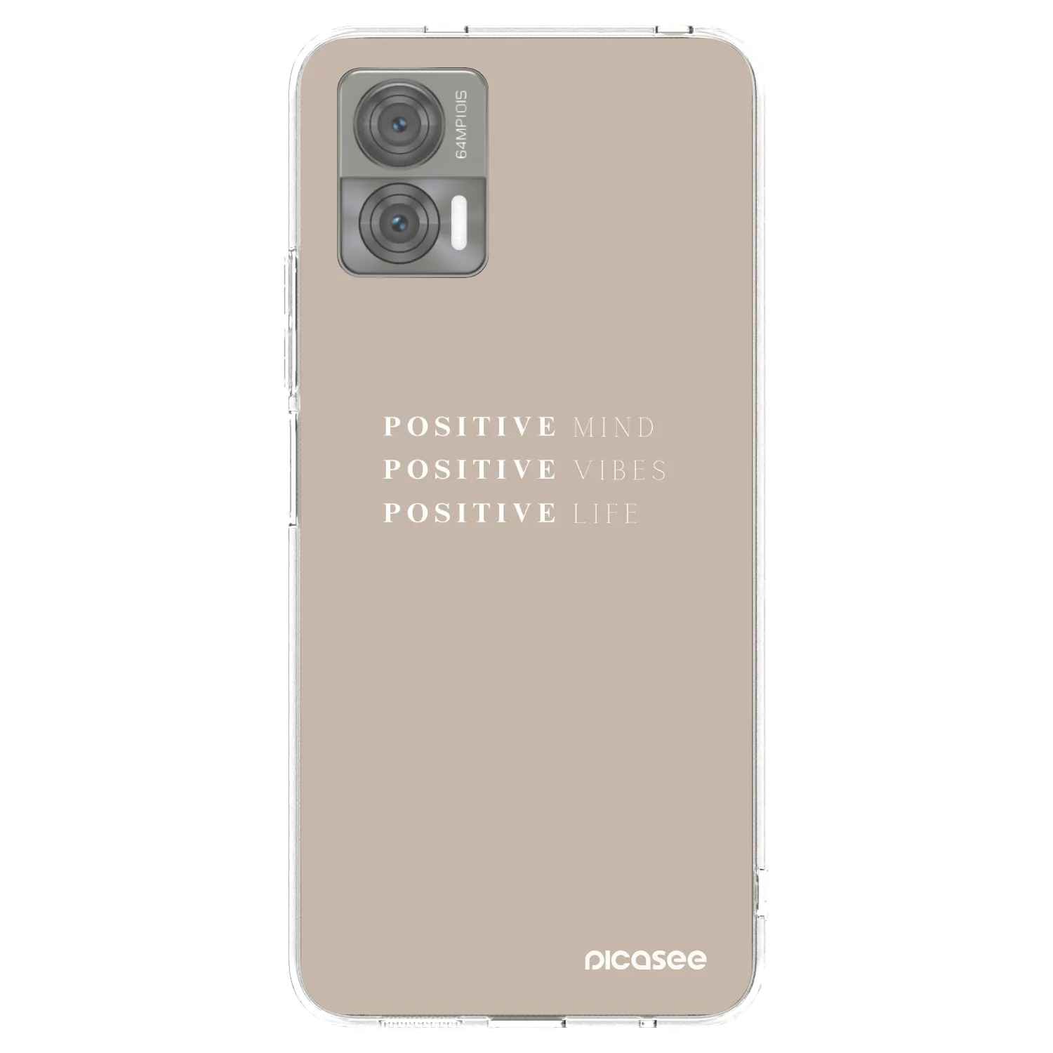 Picasee silikonska prozirna maskica za Motorola Edge 30 Neo - Positive Vibes