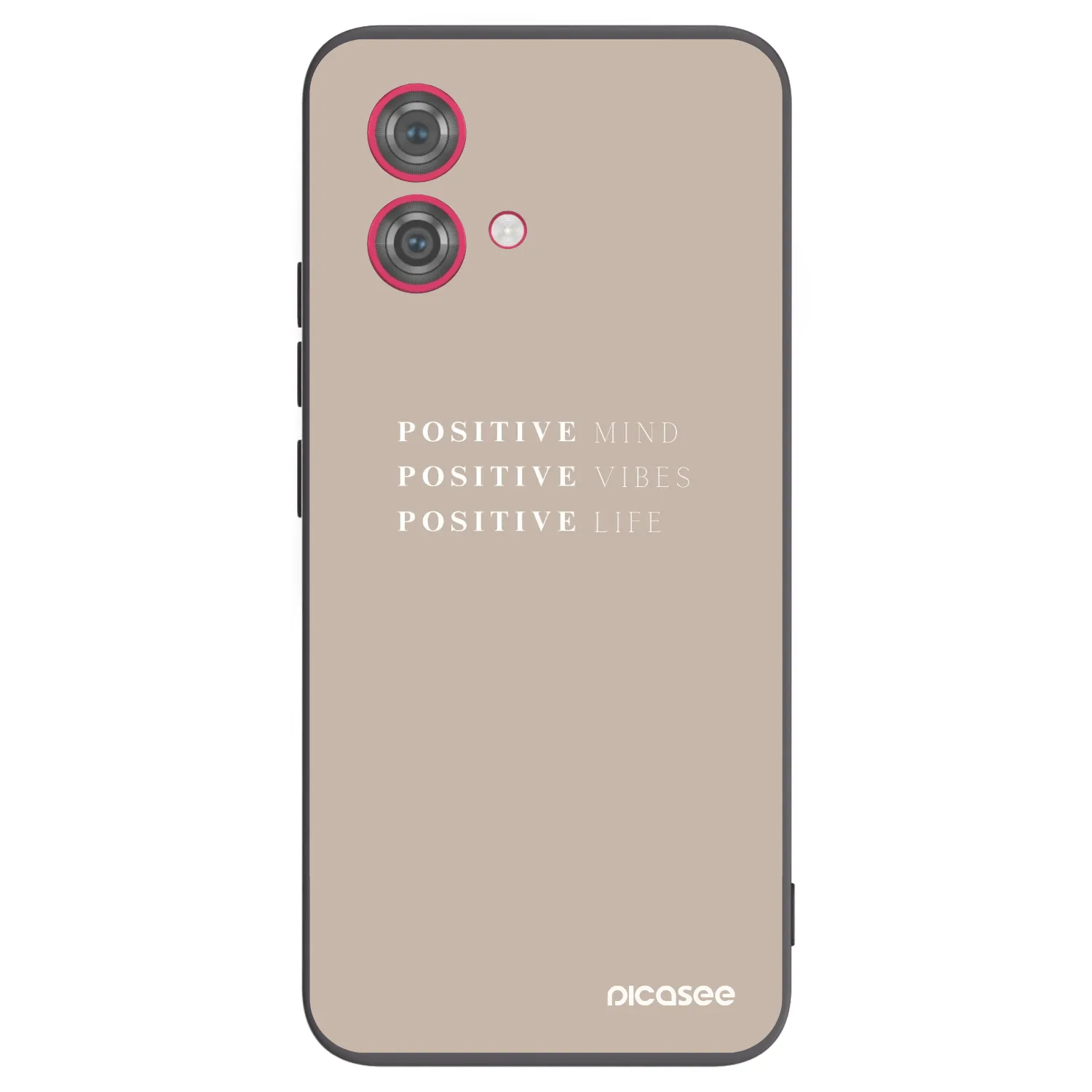 Picasee crna silikonska maskica za Motorola Moto G84 5G - Positive Vibes