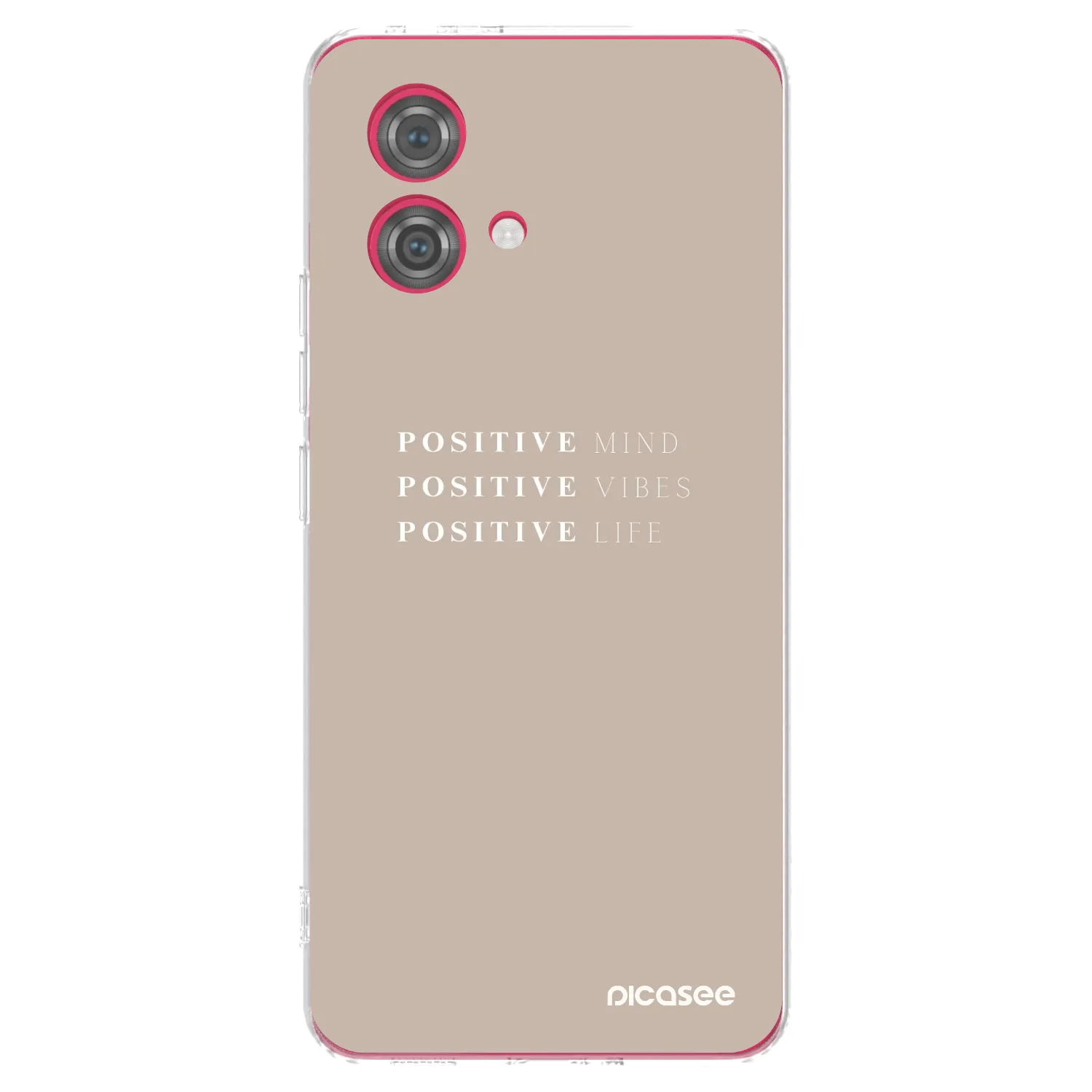 Picasee silikonska prozirna maskica za Motorola Moto G84 5G - Positive Vibes