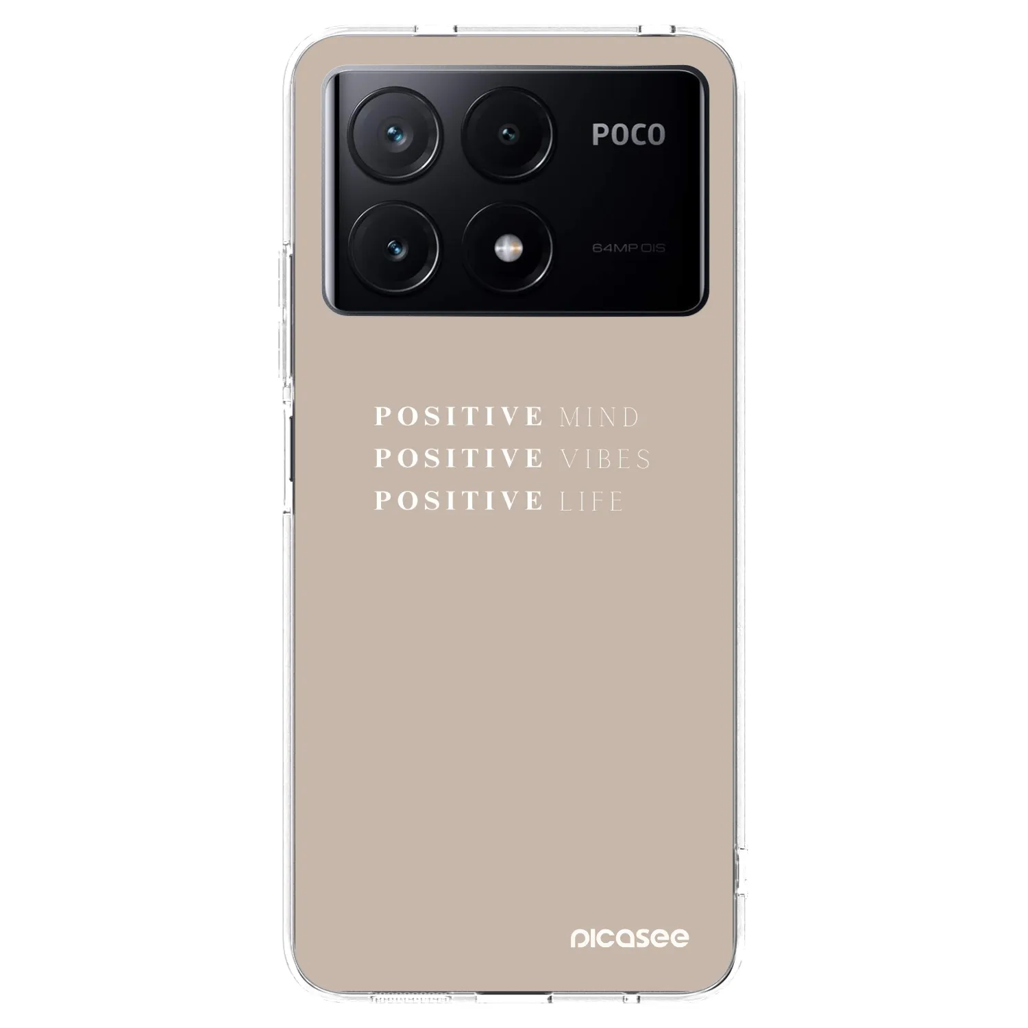 Picasee silikonska prozirna maskica za Xiaomi Poco X6 Pro - Positive Vibes