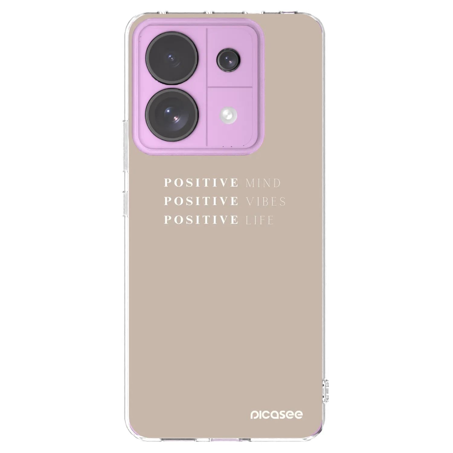 Picasee silikonska prozirna maskica za Xiaomi Redmi Note 13 Pro 5G - Positive Vibes