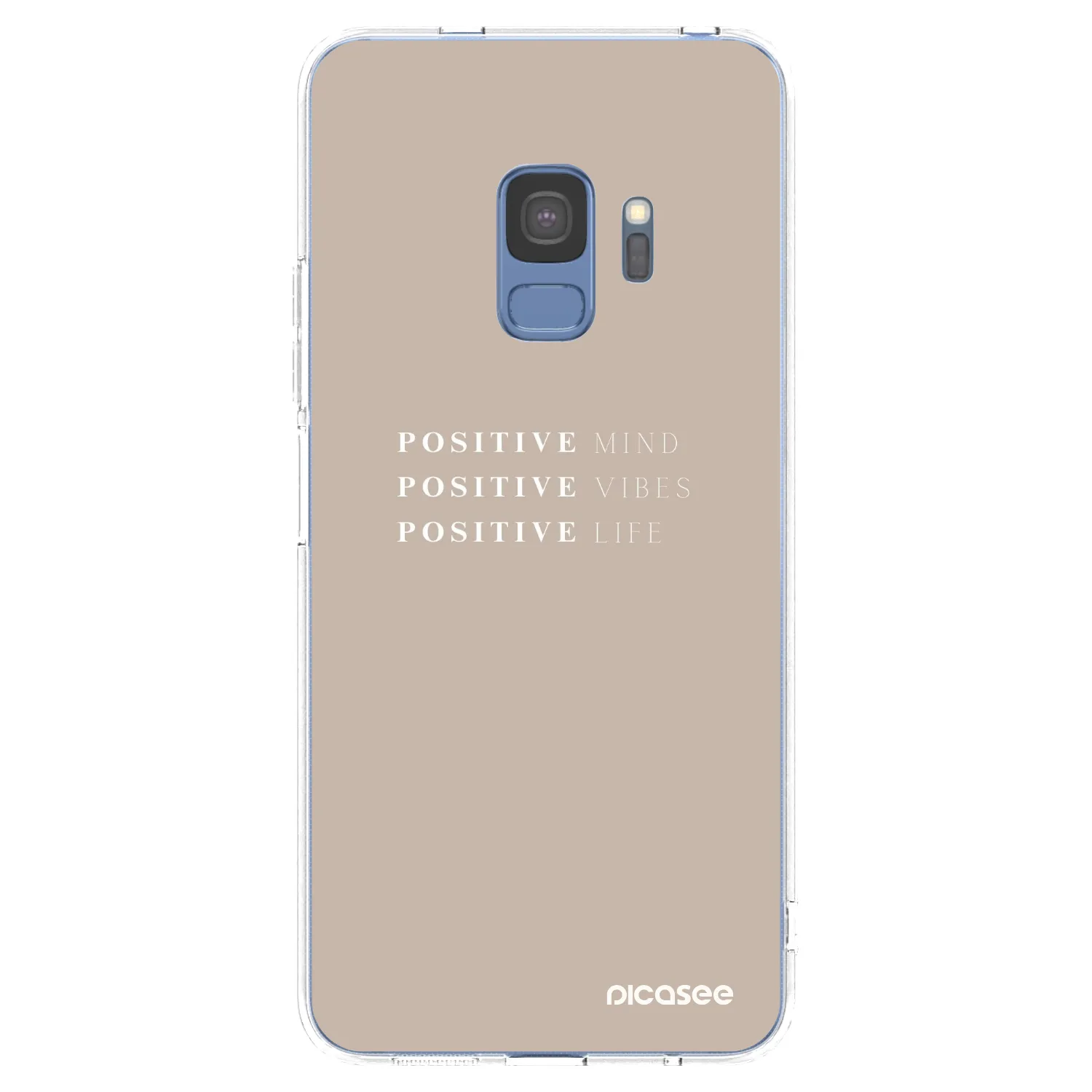 Picasee silikonska prozirna maskica za Samsung Galaxy S9 G960F - Positive Vibes