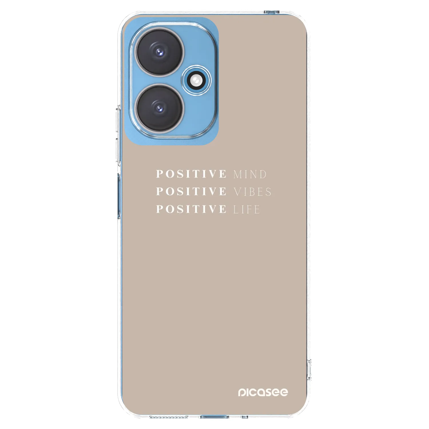 Picasee silikonska prozirna maskica za Xiaomi Redmi 13C 5G - Positive Vibes