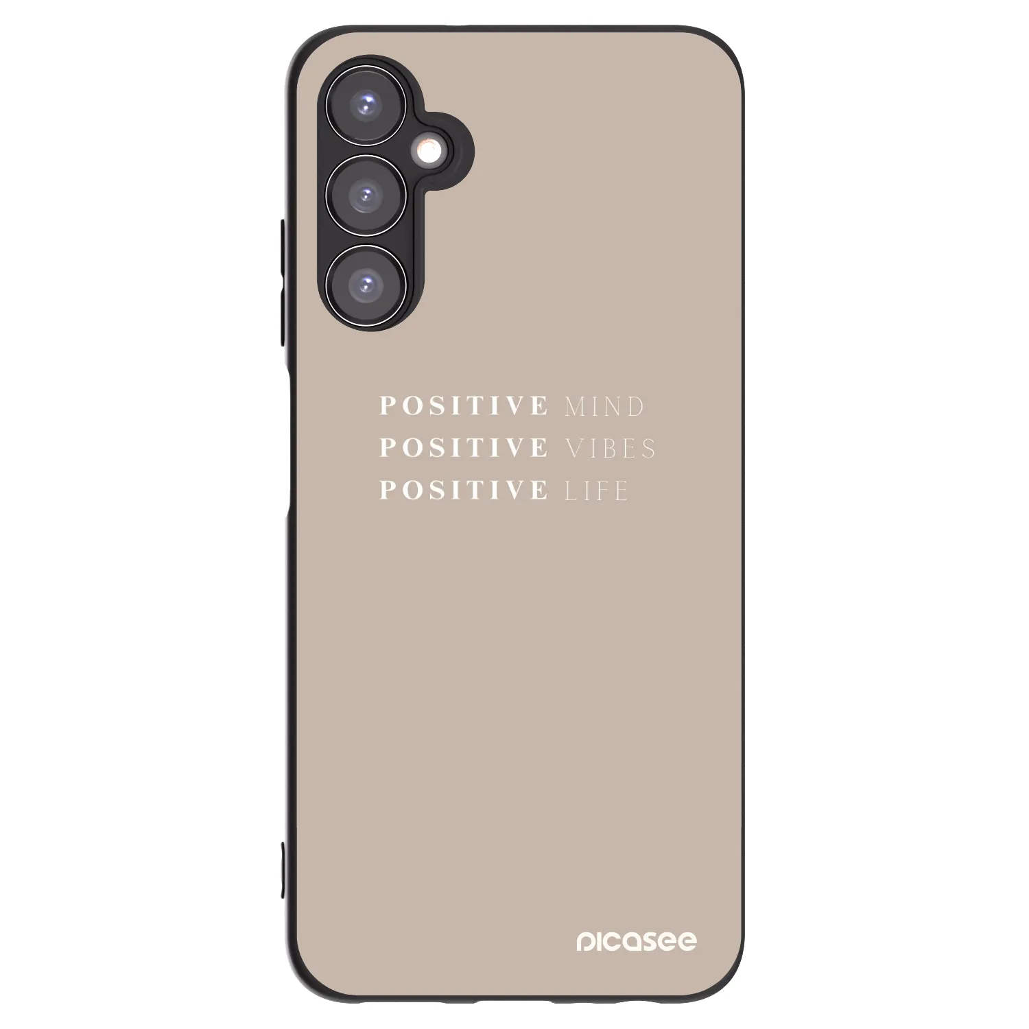 Picasee crna silikonska maskica za Samsung Galaxy A05s A057G - Positive Vibes