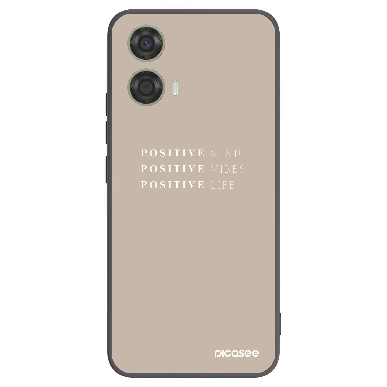 Picasee crna silikonska maskica za Motorola Moto G24 - Positive Vibes