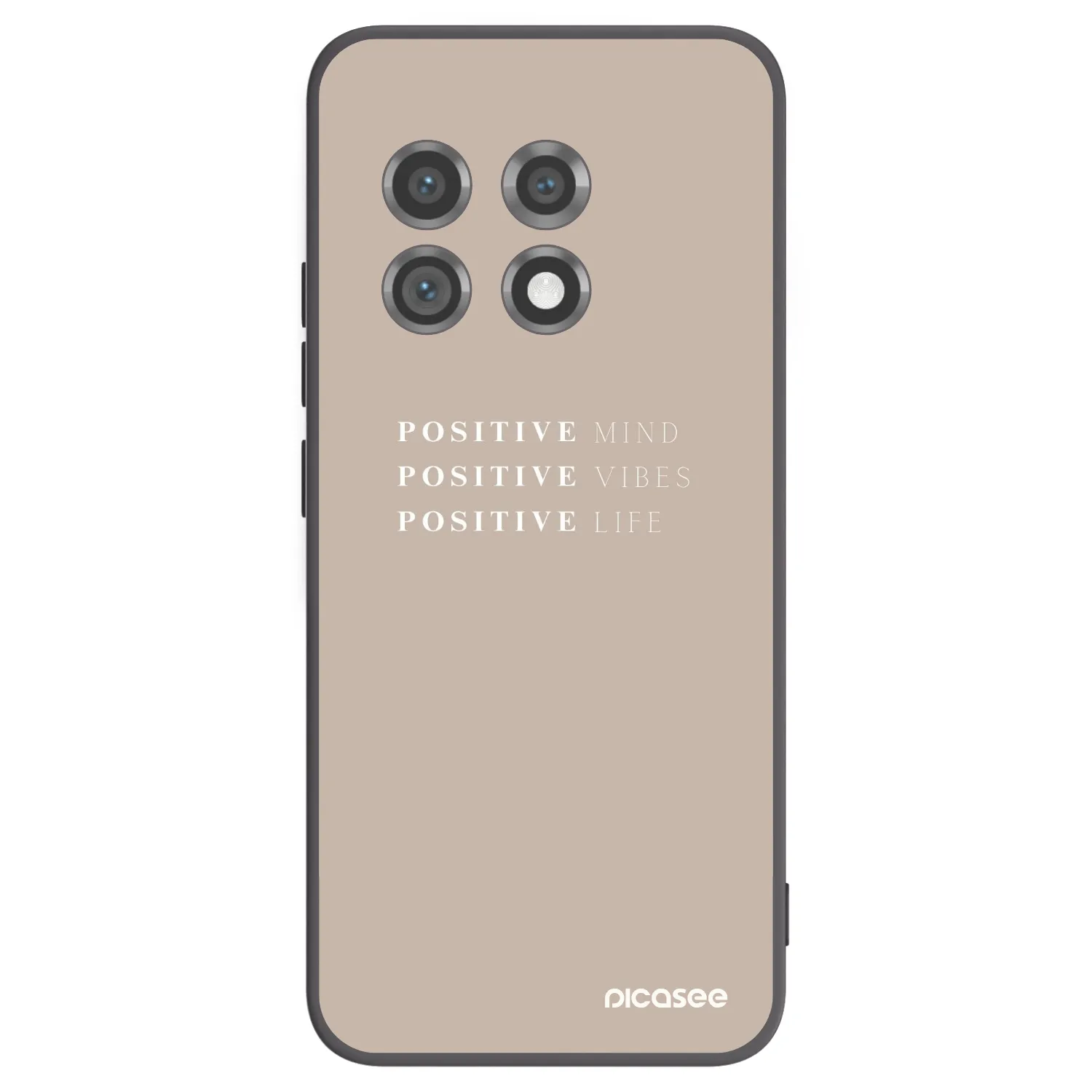 Picasee crna silikonska maskica za OnePlus 11 5G - Positive Vibes