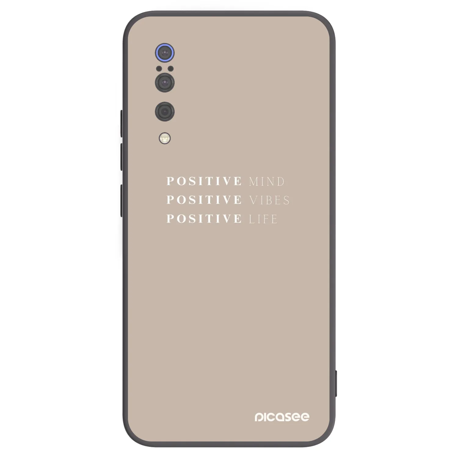 Picasee crna silikonska maskica za Xiaomi Mi 9 - Positive Vibes