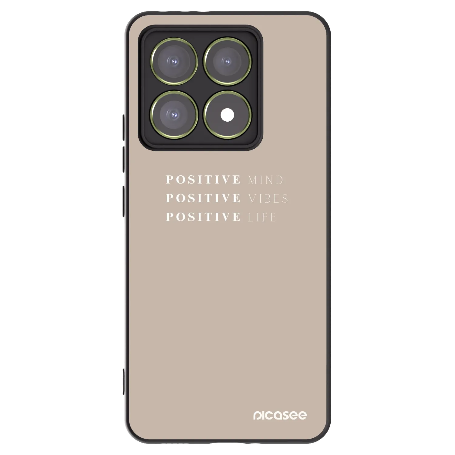 Picasee crna silikonska maskica za Xiaomi 14T - Positive Vibes