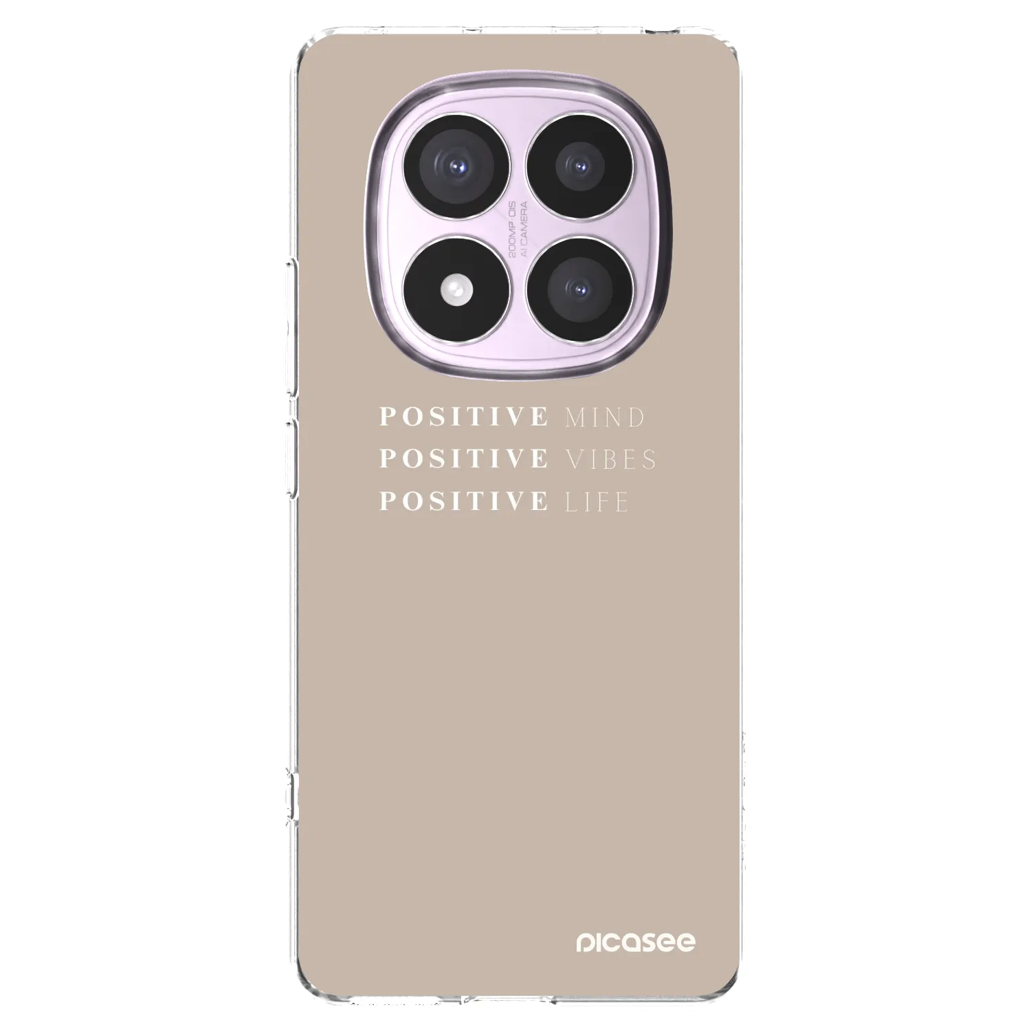 Picasee silikonska prozirna maskica za Xiaomi Redmi Note 14 Pro 5G - Positive Vibes