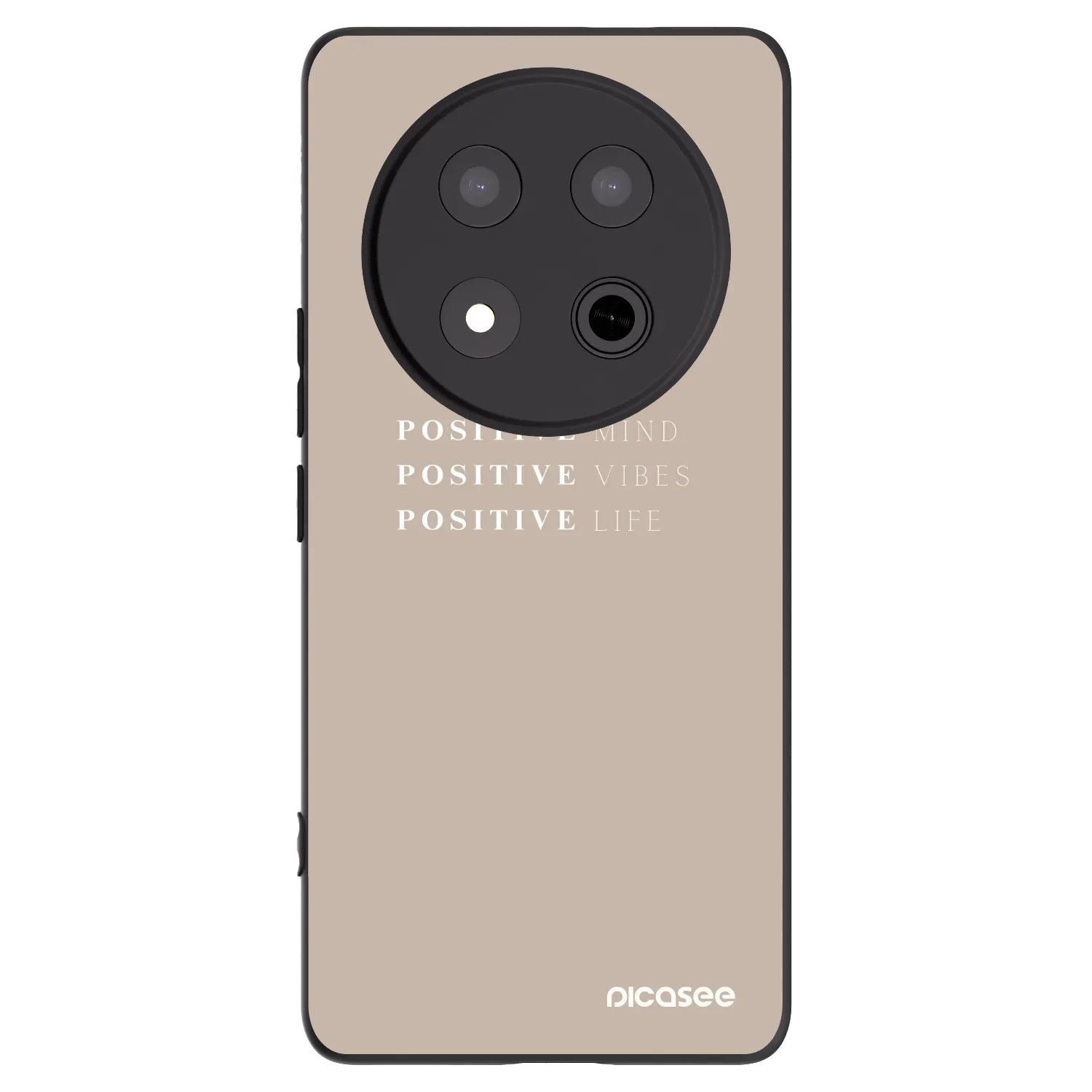 Picasee crna silikonska maskica za Honor Magic7 Lite 5G - Positive Vibes