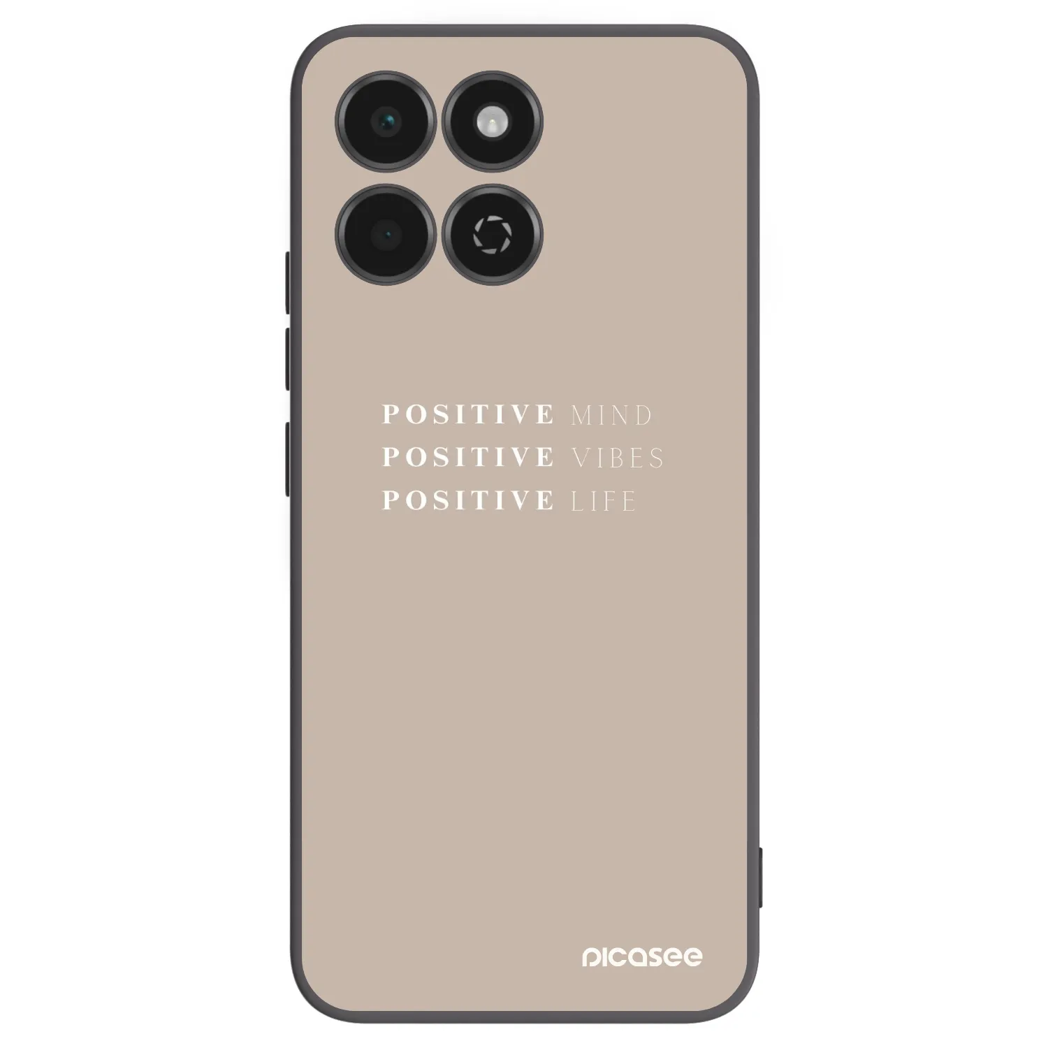 Picasee crna silikonska maskica za Honor 200 Smart 5G - Positive Vibes