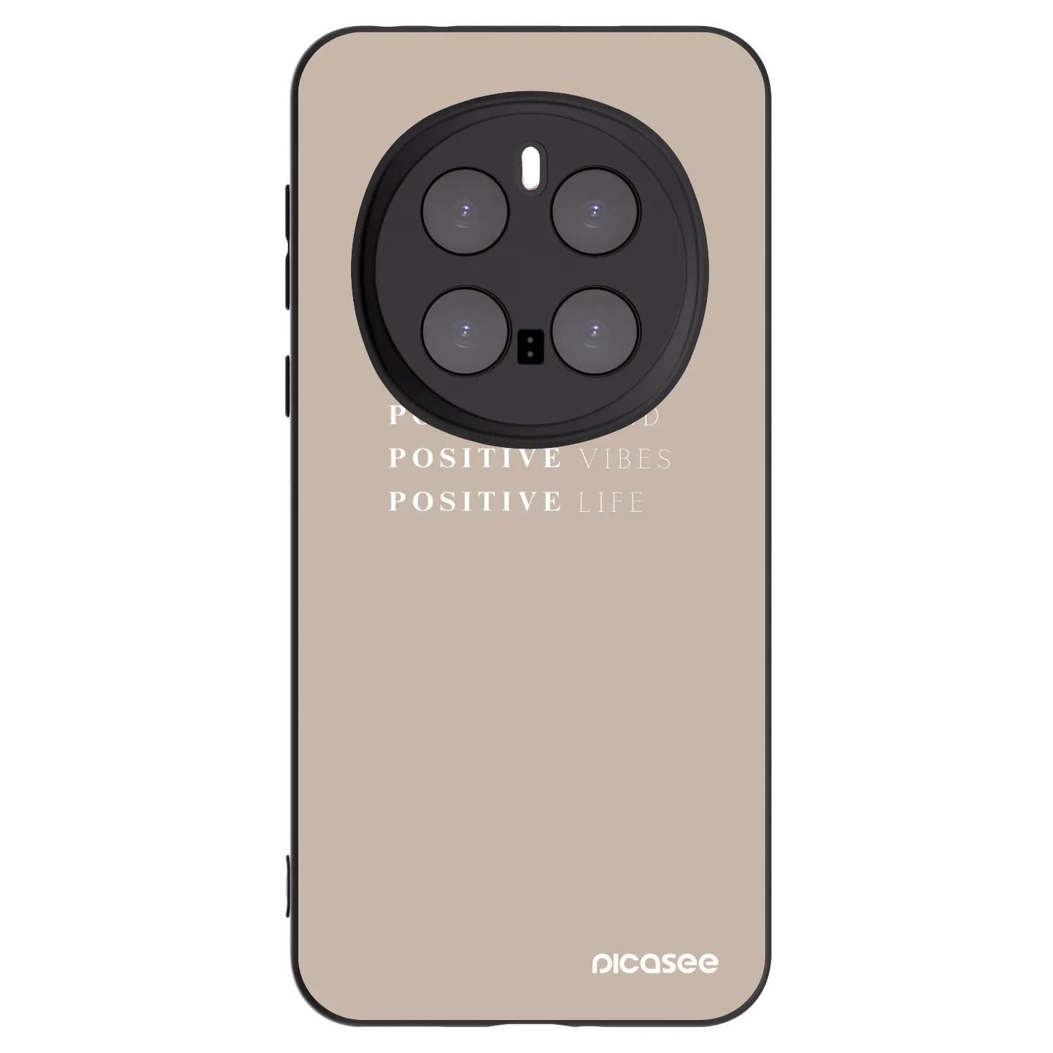 Picasee crna silikonska maskica za Honor Magic7 Pro 5G - Positive Vibes