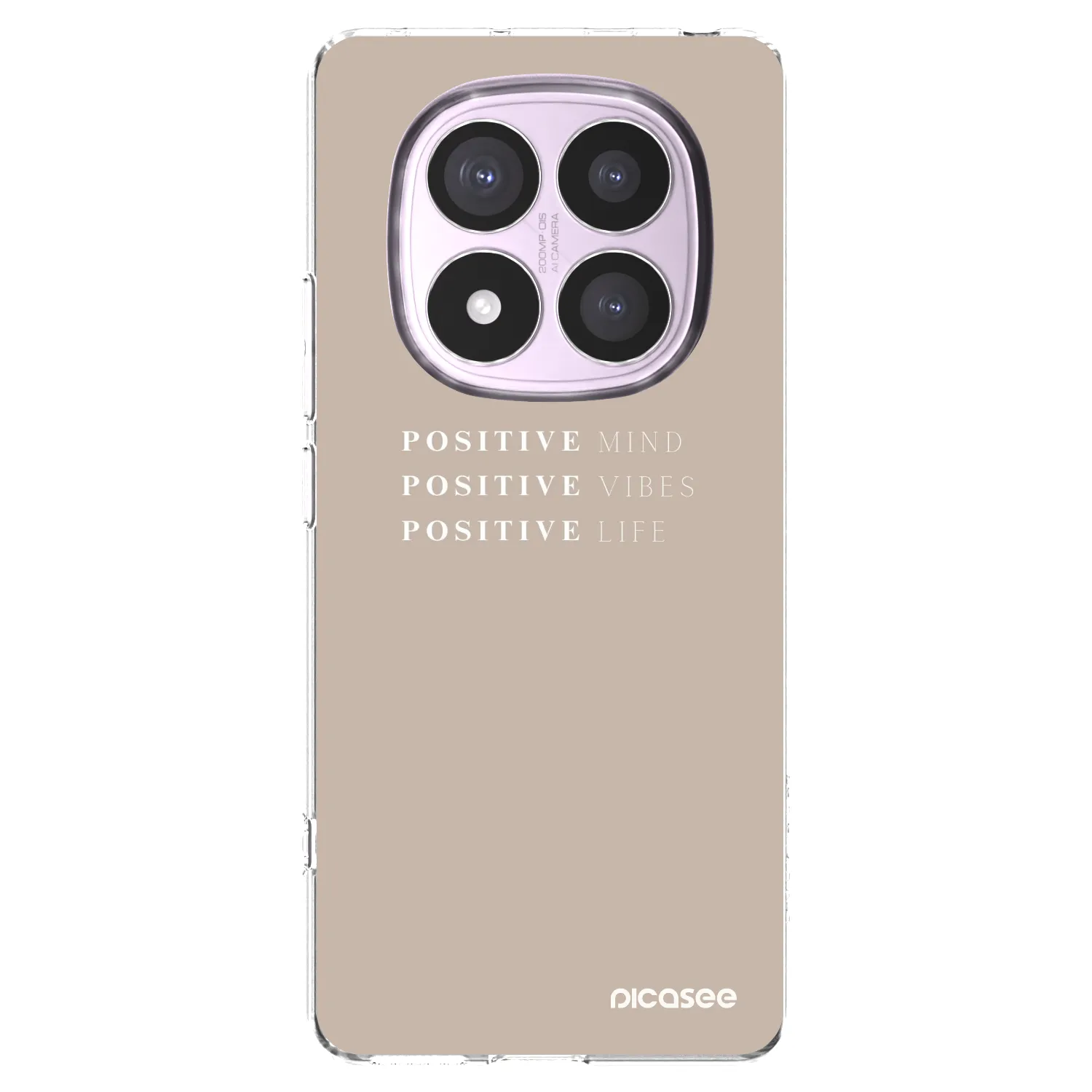 Picasee silikonska prozirna maskica za Xiaomi Redmi Note 14 Pro 4G - Positive Vibes