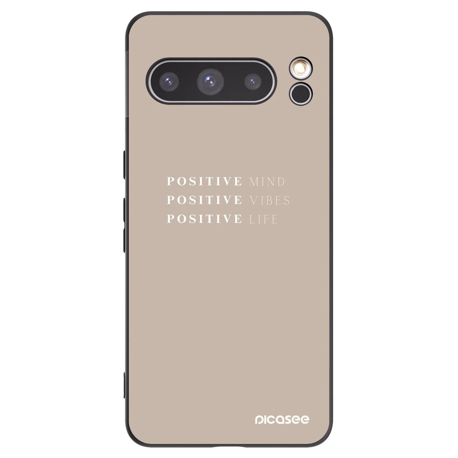 Picasee crna silikonska maskica za Google Pixel 8 Pro - Positive Vibes