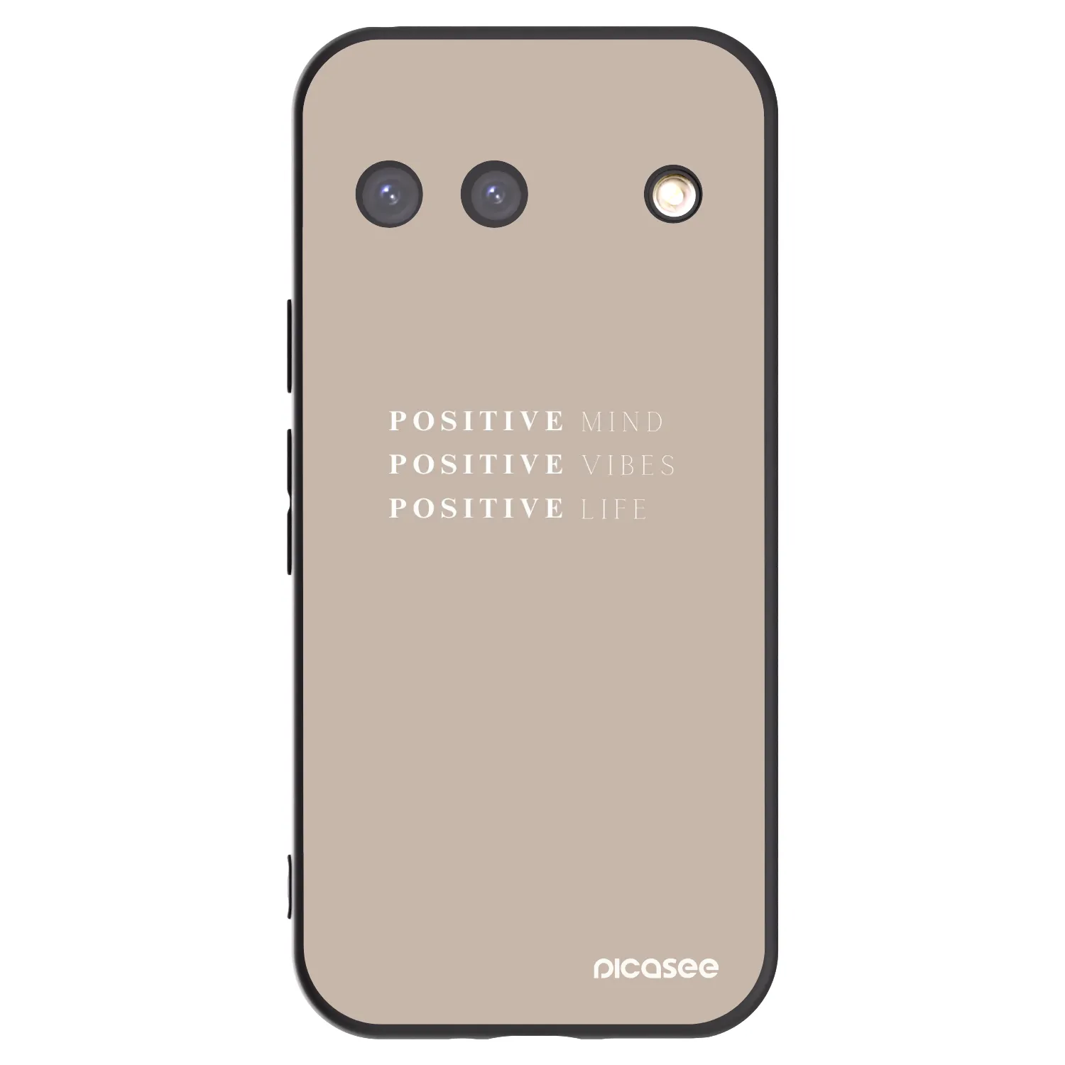 Picasee crna silikonska maskica za Google Pixel 9 - Positive Vibes