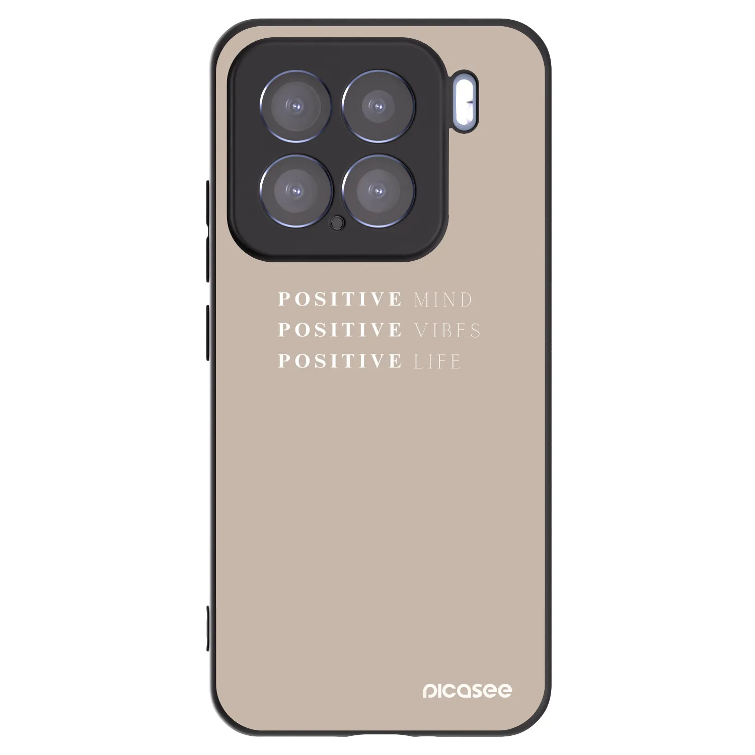 Picasee crna silikonska maskica za Xiaomi 15 - Positive Vibes