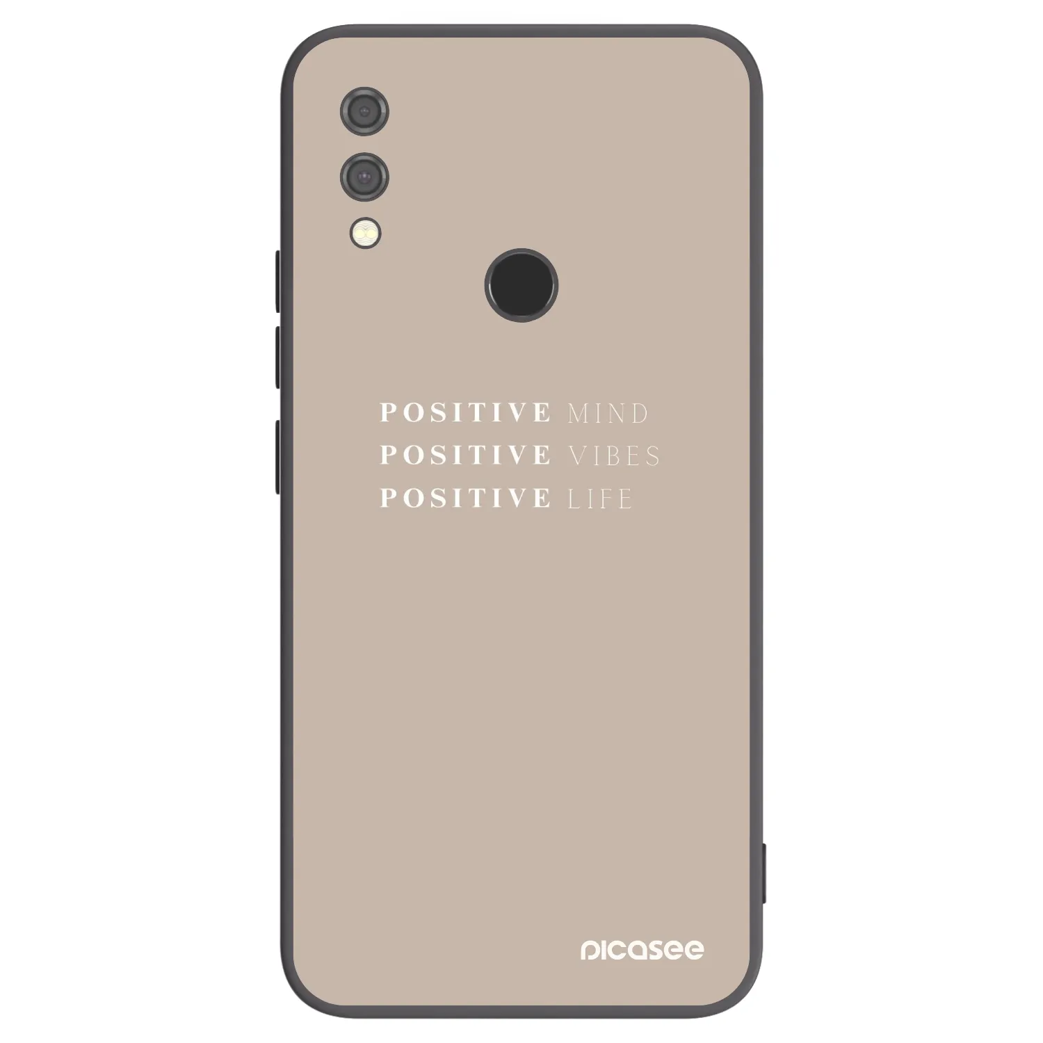 Picasee crna silikonska maskica za Xiaomi Redmi Note 7 - Positive Vibes