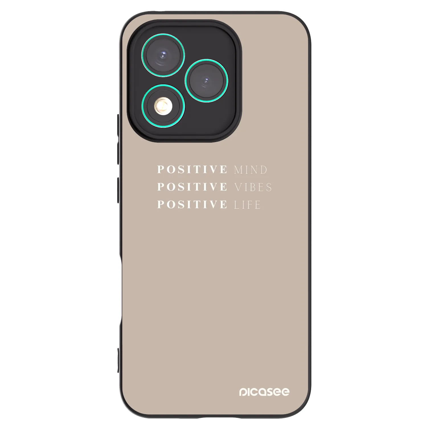 Picasee crna silikonska maskica za Honor 400 Lite 5G - Positive Vibes
