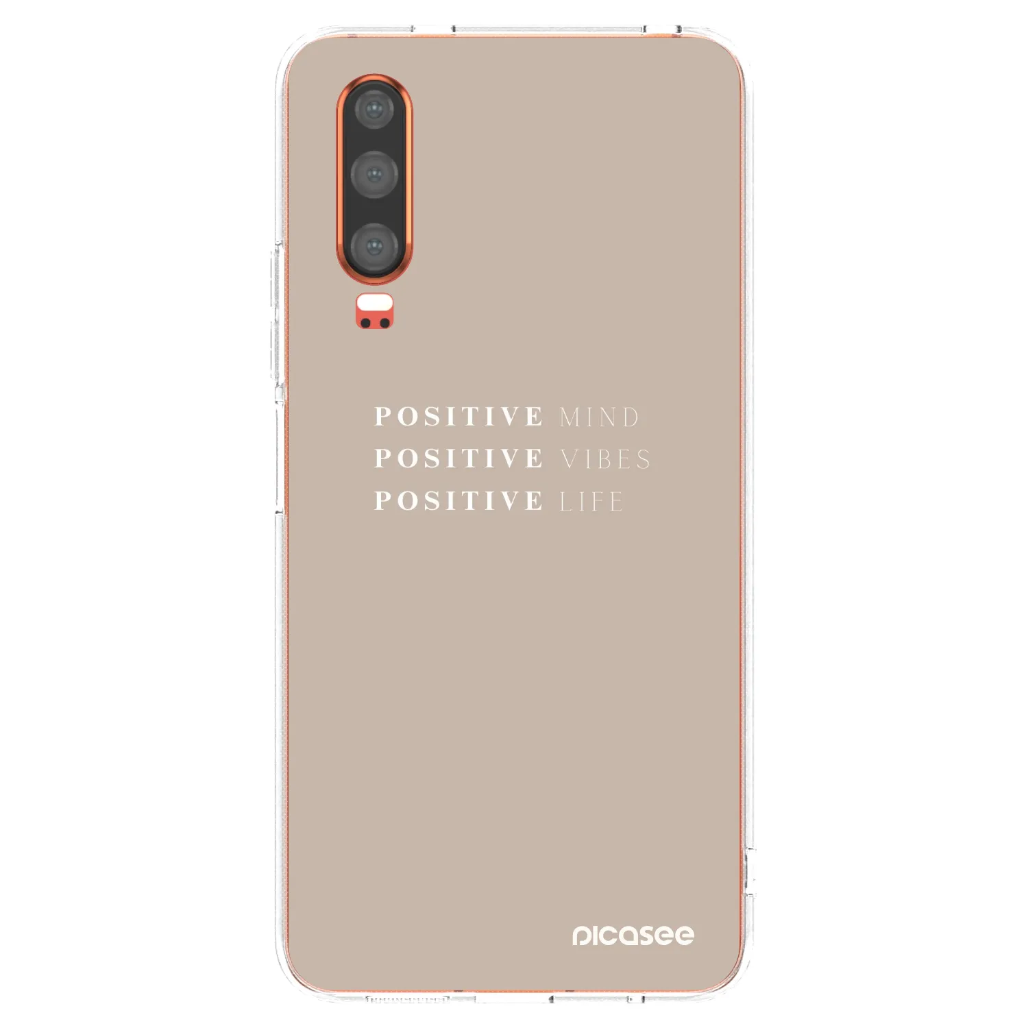 Picasee silikonska prozirna maskica za Huawei P30 - Positive Vibes