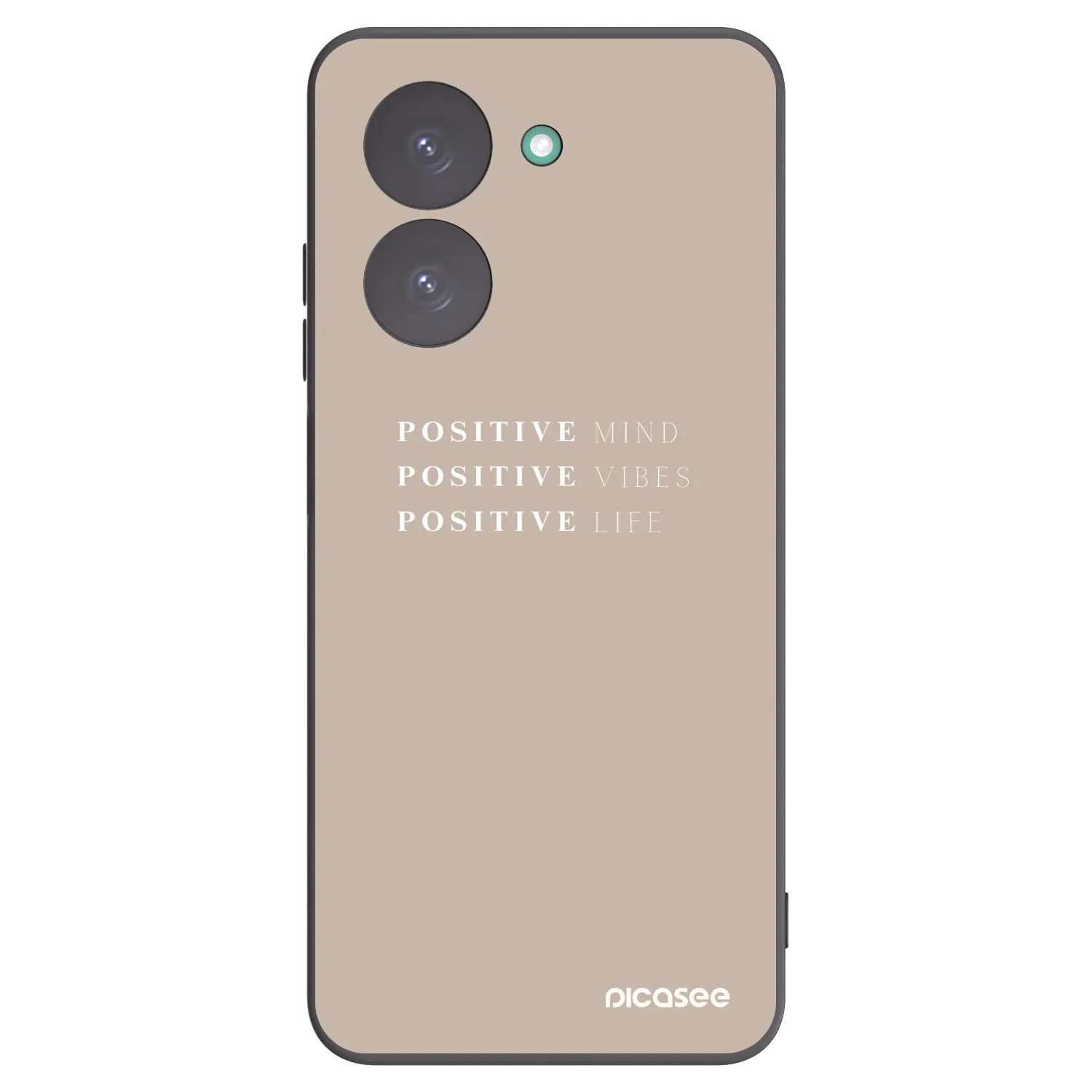 Picasee crna silikonska maskica za Xiaomi Redmi A5 - Positive Vibes