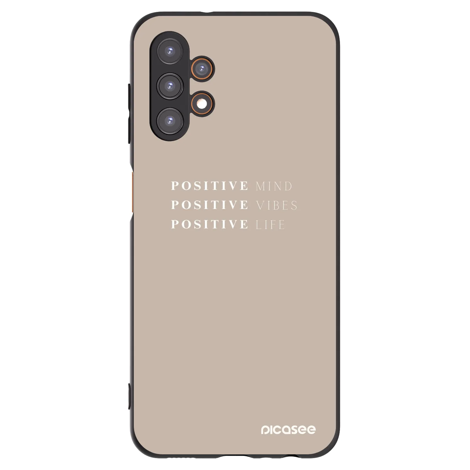Picasee crna silikonska maskica za Samsung Galaxy A13 5G - Positive Vibes
