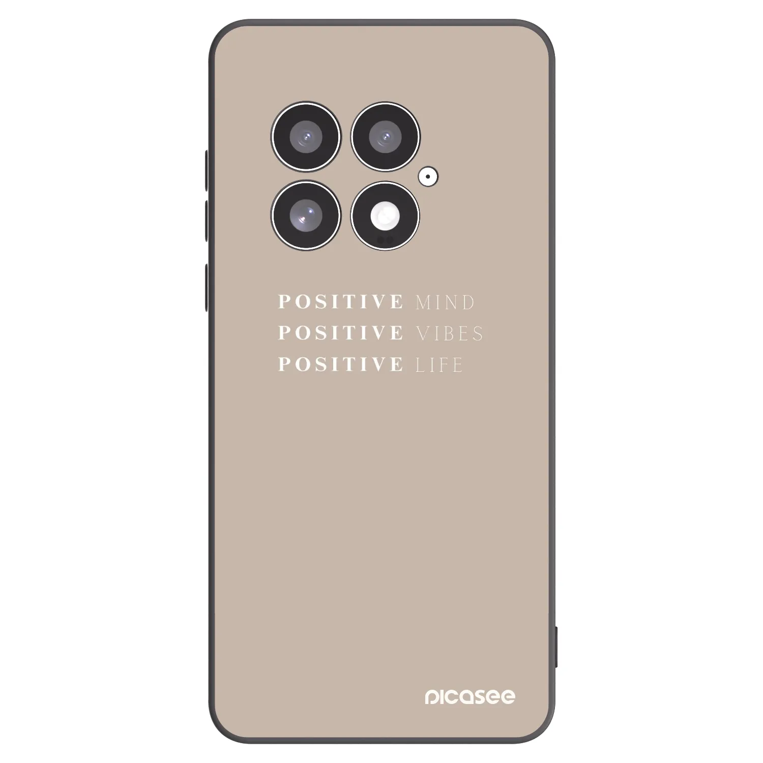 Picasee crna silikonska maskica za OnePlus 13 5G - Positive Vibes