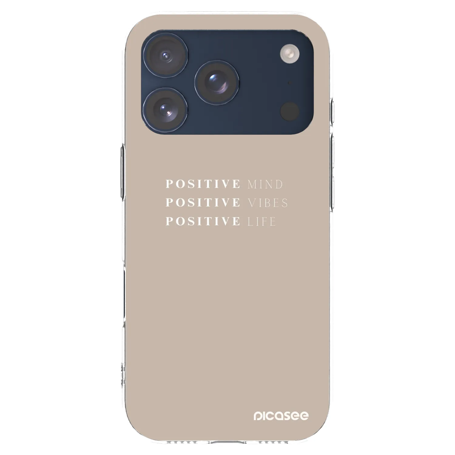 Picasee silikonska prozirna maskica za Apple iPhone 17 Pro - Positive Vibes