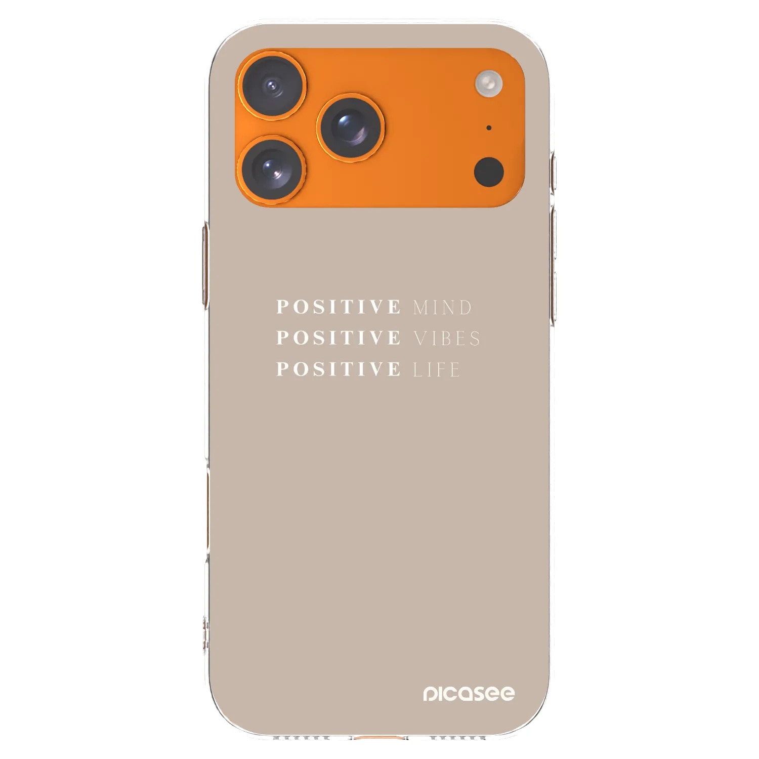 Picasee silikonska prozirna maskica za Apple iPhone 17 Pro Max - Positive Vibes