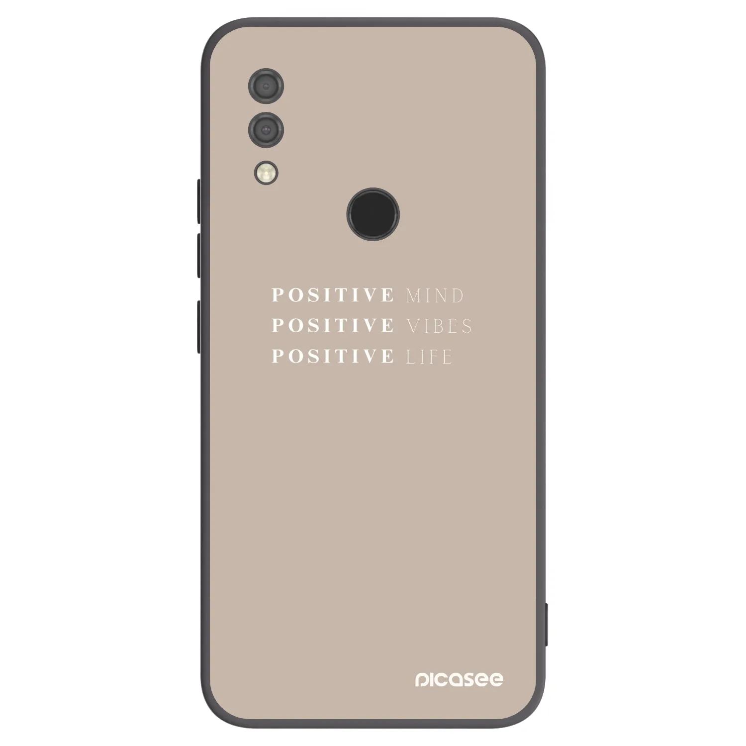Picasee crna silikonska maskica za Xiaomi Redmi 7 - Positive Vibes