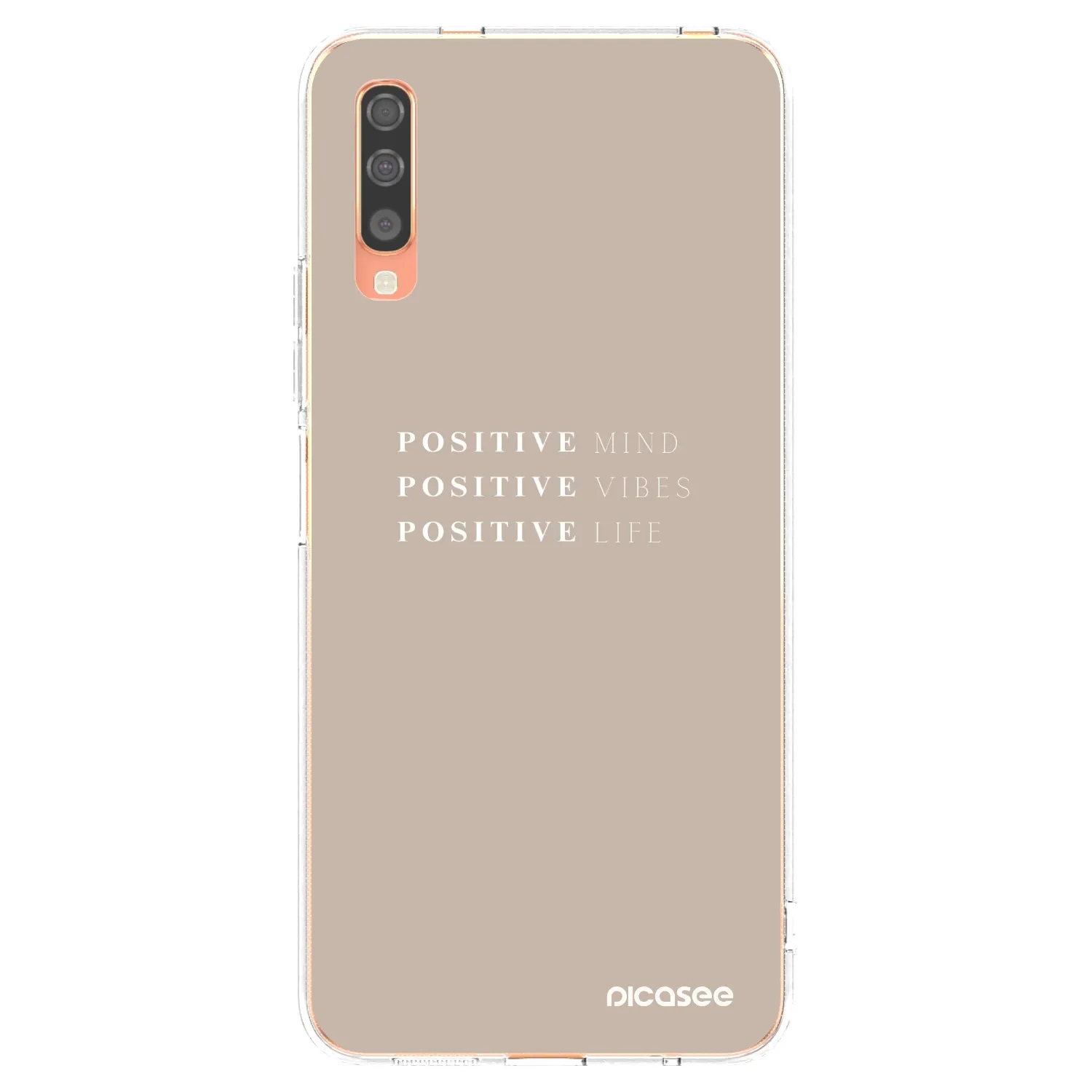 Picasee silikonska prozirna maskica za Samsung Galaxy A70 A705F - Positive Vibes