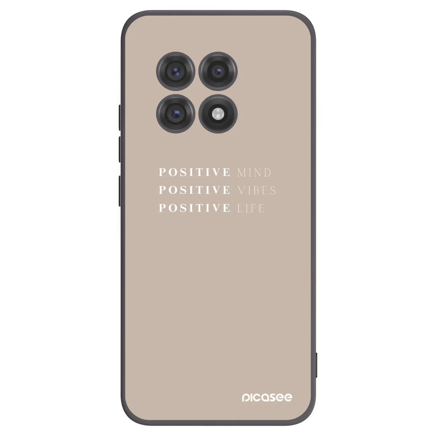 Picasee crna silikonska maskica za OnePlus 13R 5G - Positive Vibes