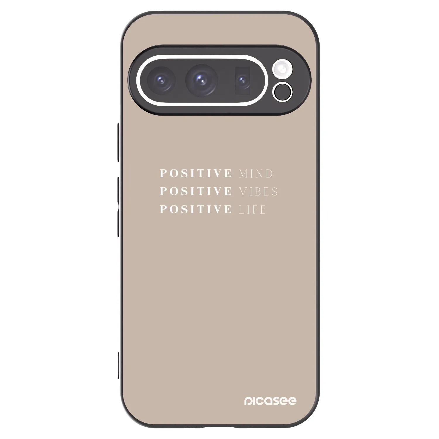 Picasee crna silikonska maskica za Google Pixel 9 Pro XL - Positive Vibes