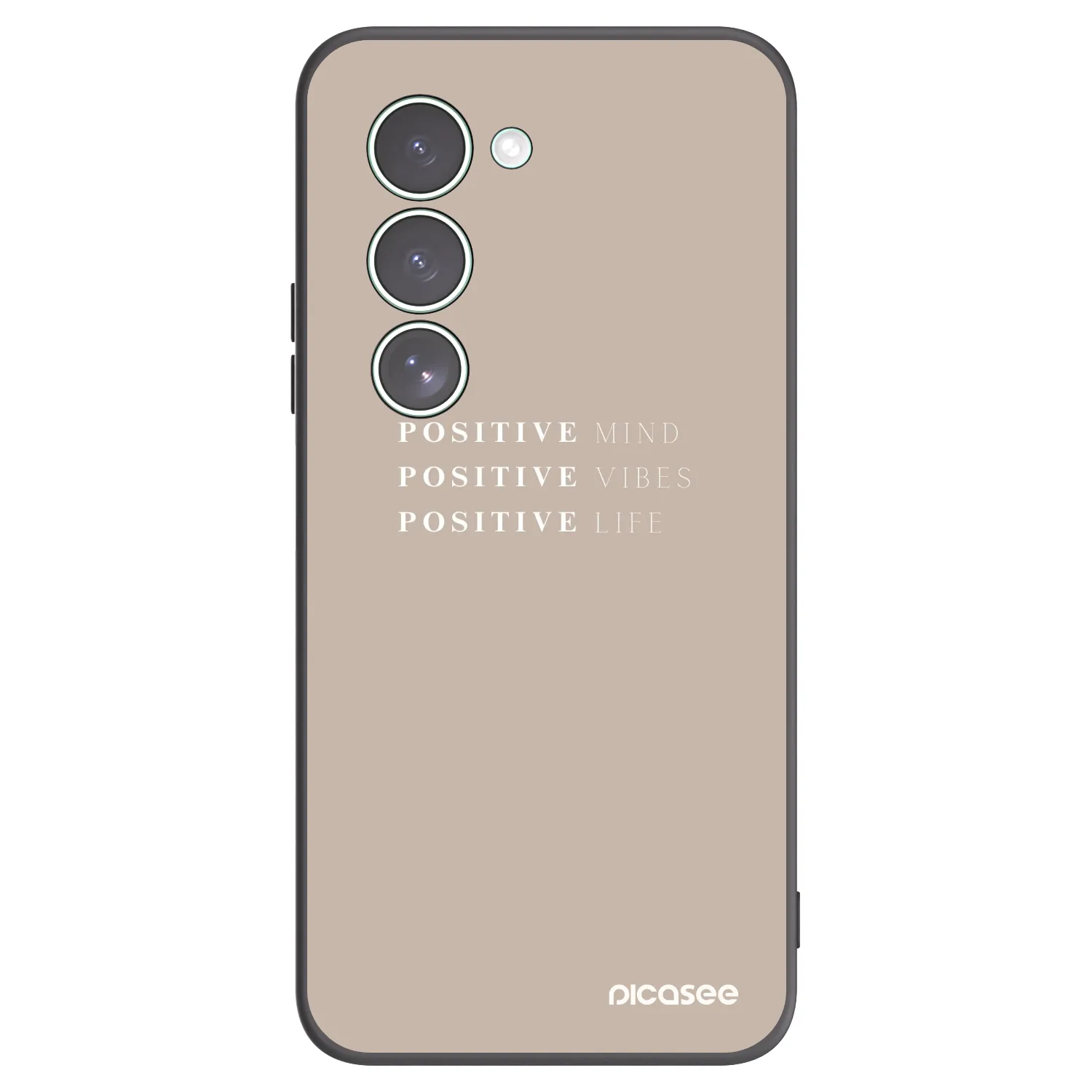 Picasee crna silikonska maskica za Xiaomi Redmi 15 5G - Positive Vibes