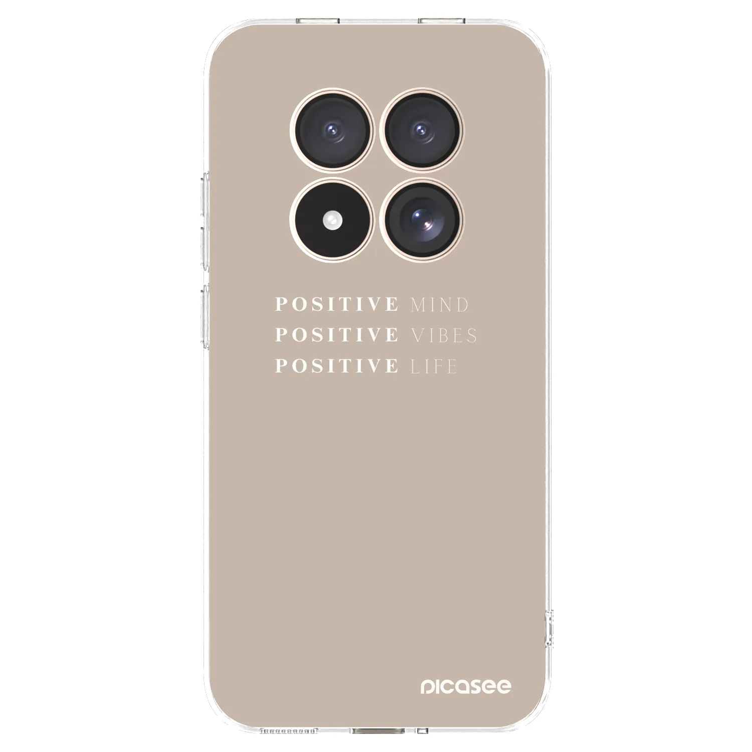 Picasee silikonska prozirna maskica za Xiaomi Redmi Note 15 Pro 4G - Positive Vibes