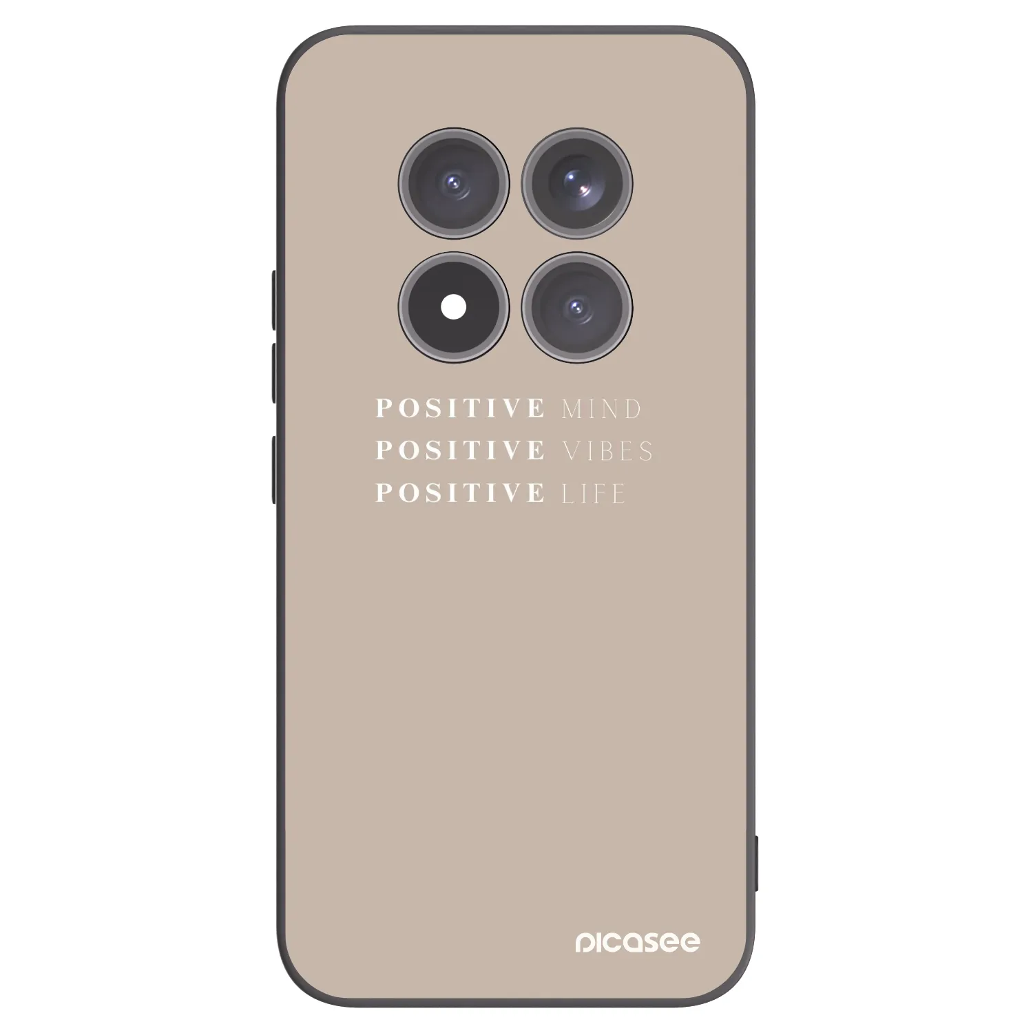Picasee crna silikonska maskica za Xiaomi Redmi Note 15 Pro+ - Positive Vibes