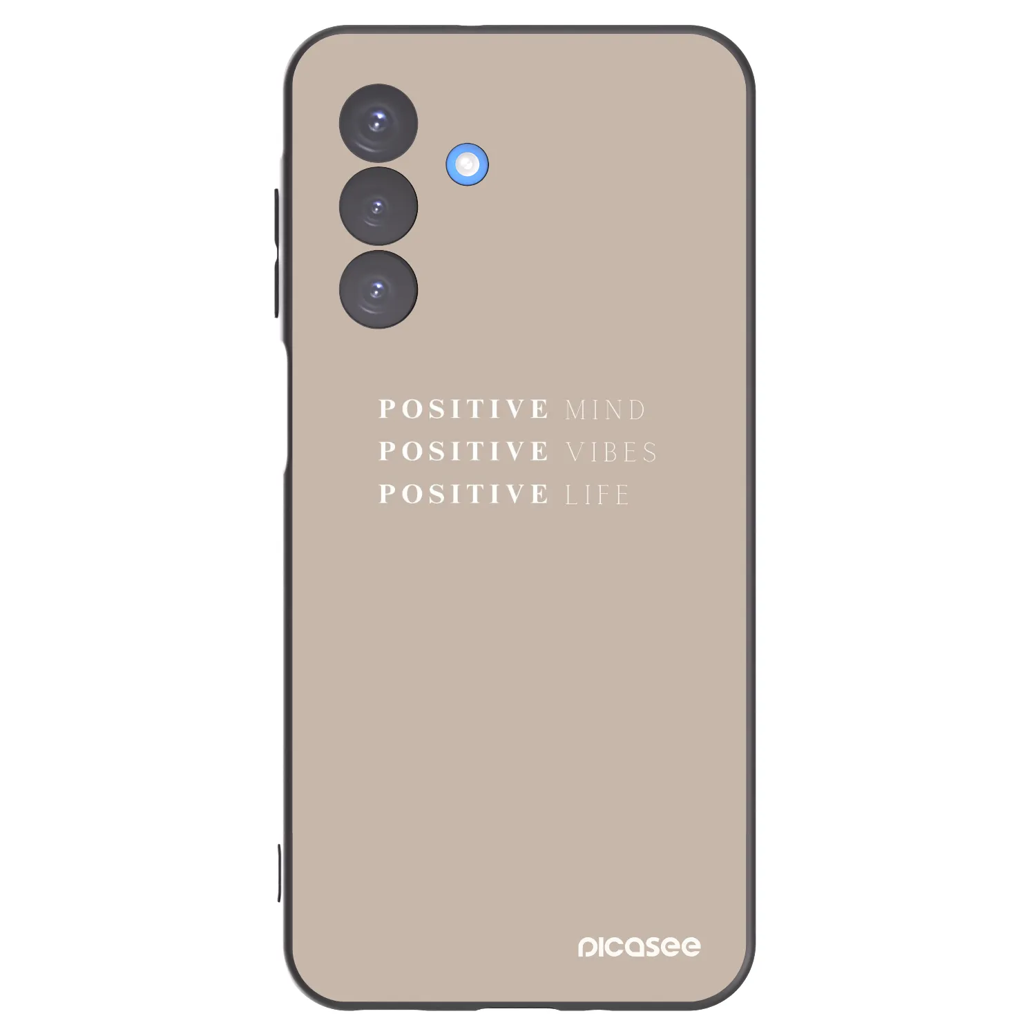 Picasee crna silikonska maskica za Samsung Galaxy A17 5G - Positive Vibes