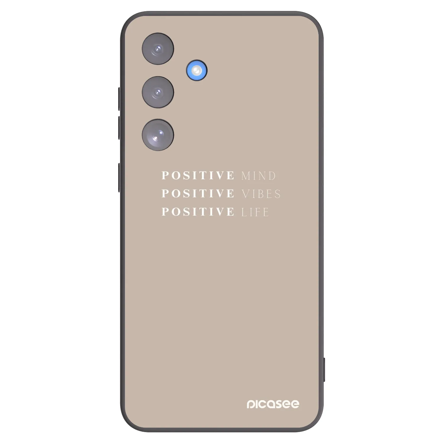 Picasee crna silikonska maskica za Samsung Galaxy S25 FE 5G - Positive Vibes