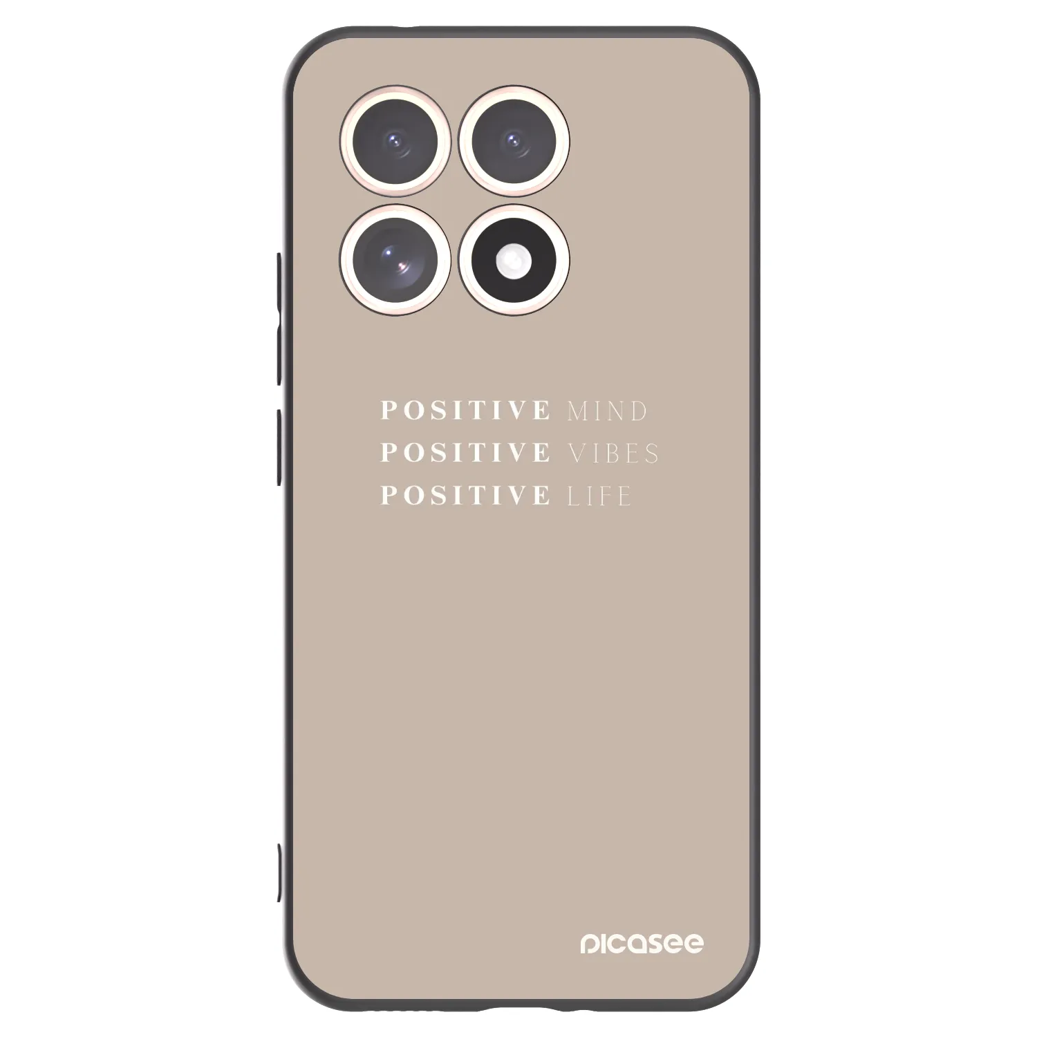 Picasee crna silikonska maskica za Xiaomi 15T - Positive Vibes