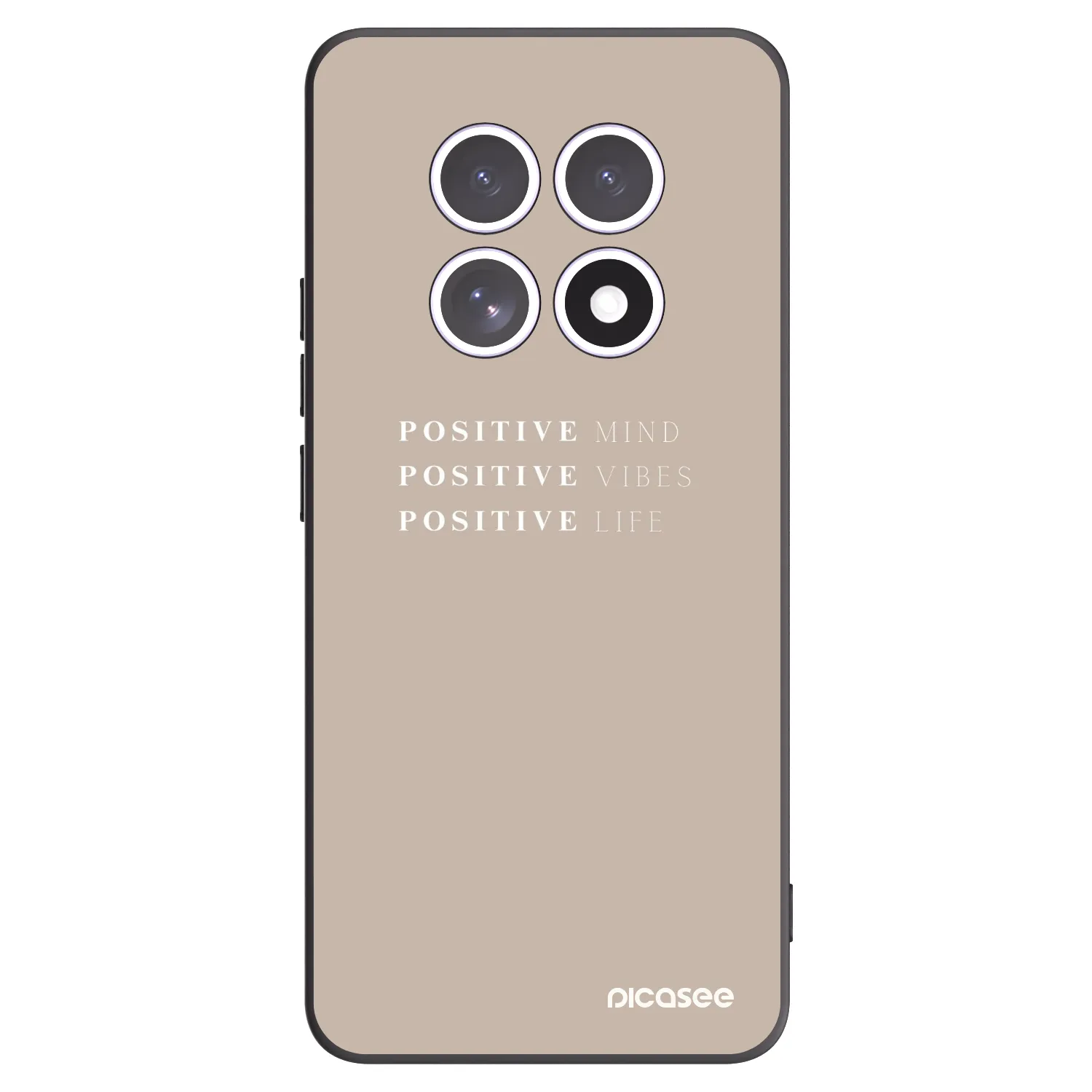 Picasee crna silikonska maskica za Xiaomi Redmi Note 15 - Positive Vibes