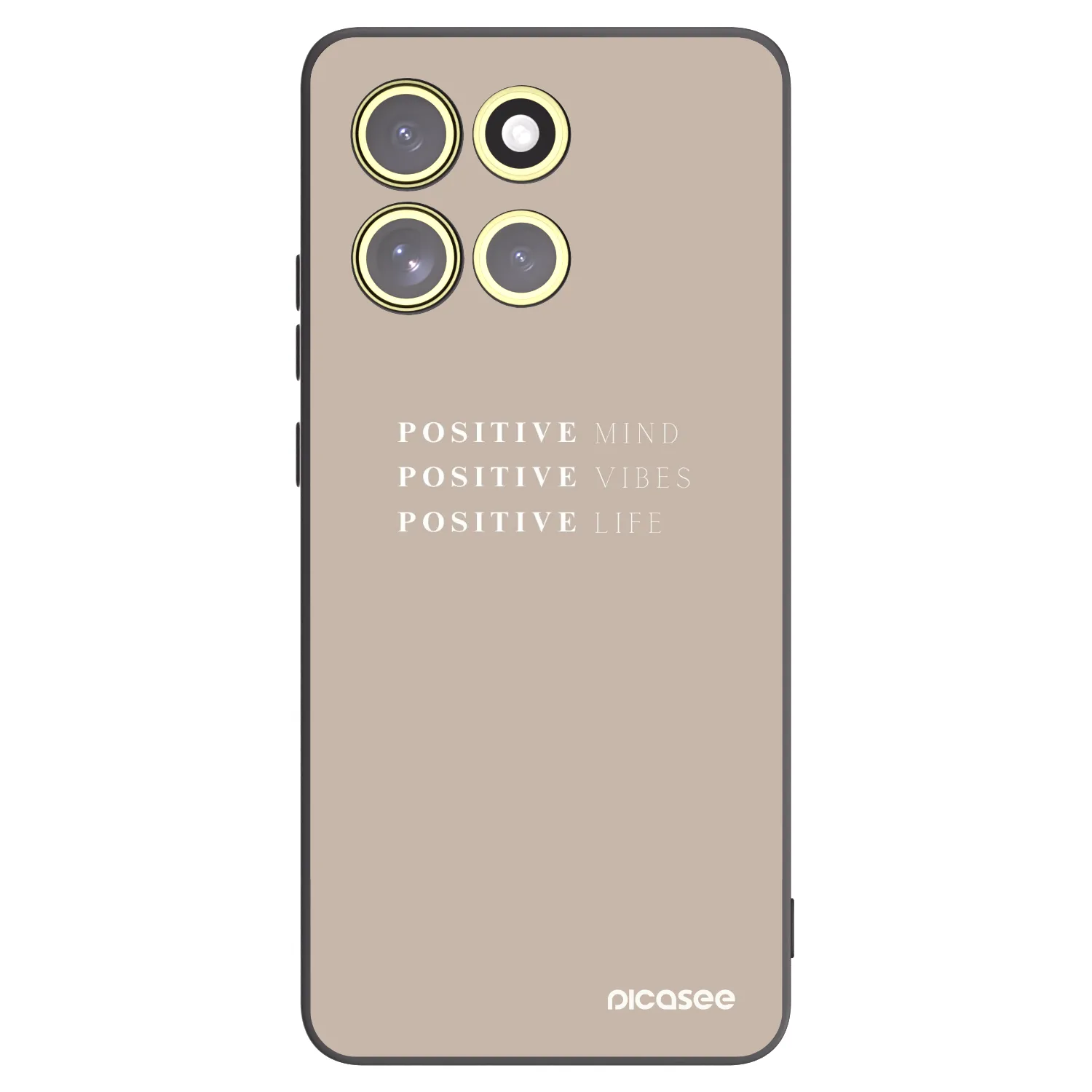 Picasee crna silikonska maskica za Motorola Moto G86 Power 5G - Positive Vibes