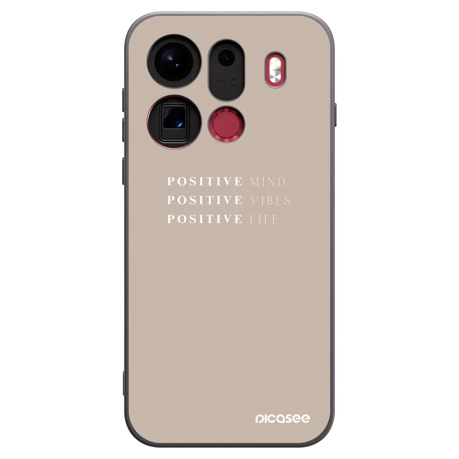 Picasee crna silikonska maskica za OPPO Find X9 Pro - Positive Vibes