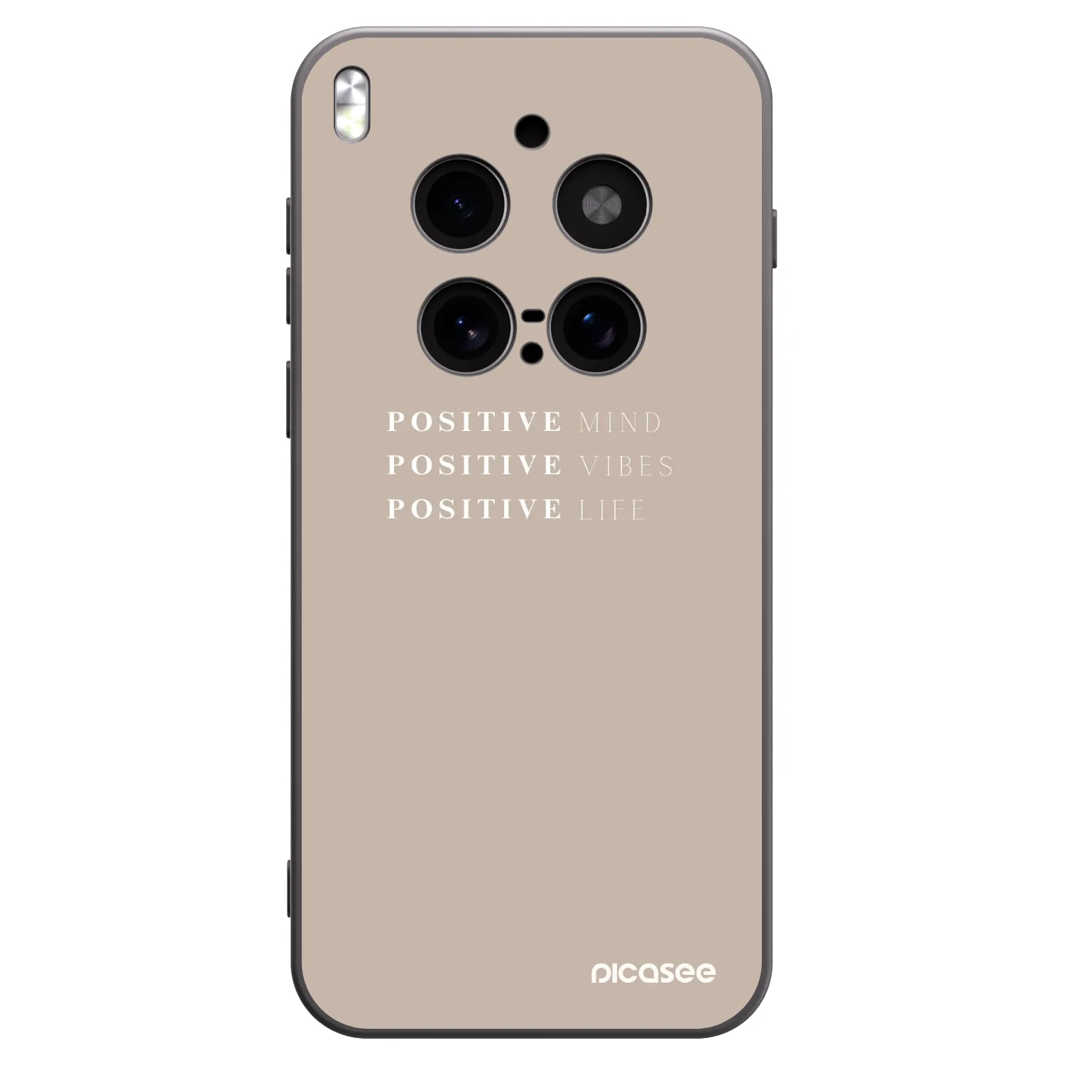 Picasee crna silikonska maskica za Vivo X300 Pro - Positive Vibes