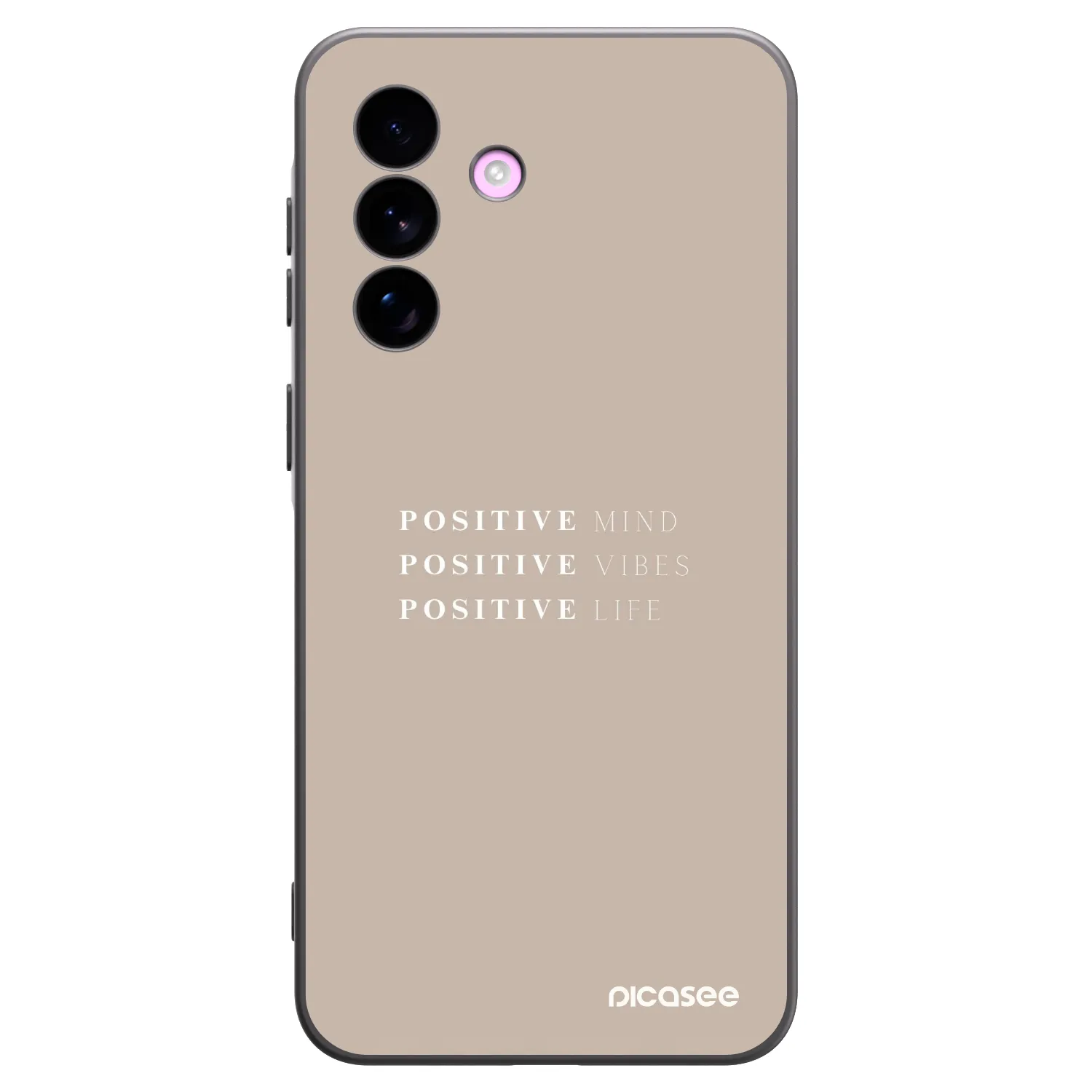 Picasee crna silikonska maskica za Samsung Galaxy A57 5G - Positive Vibes