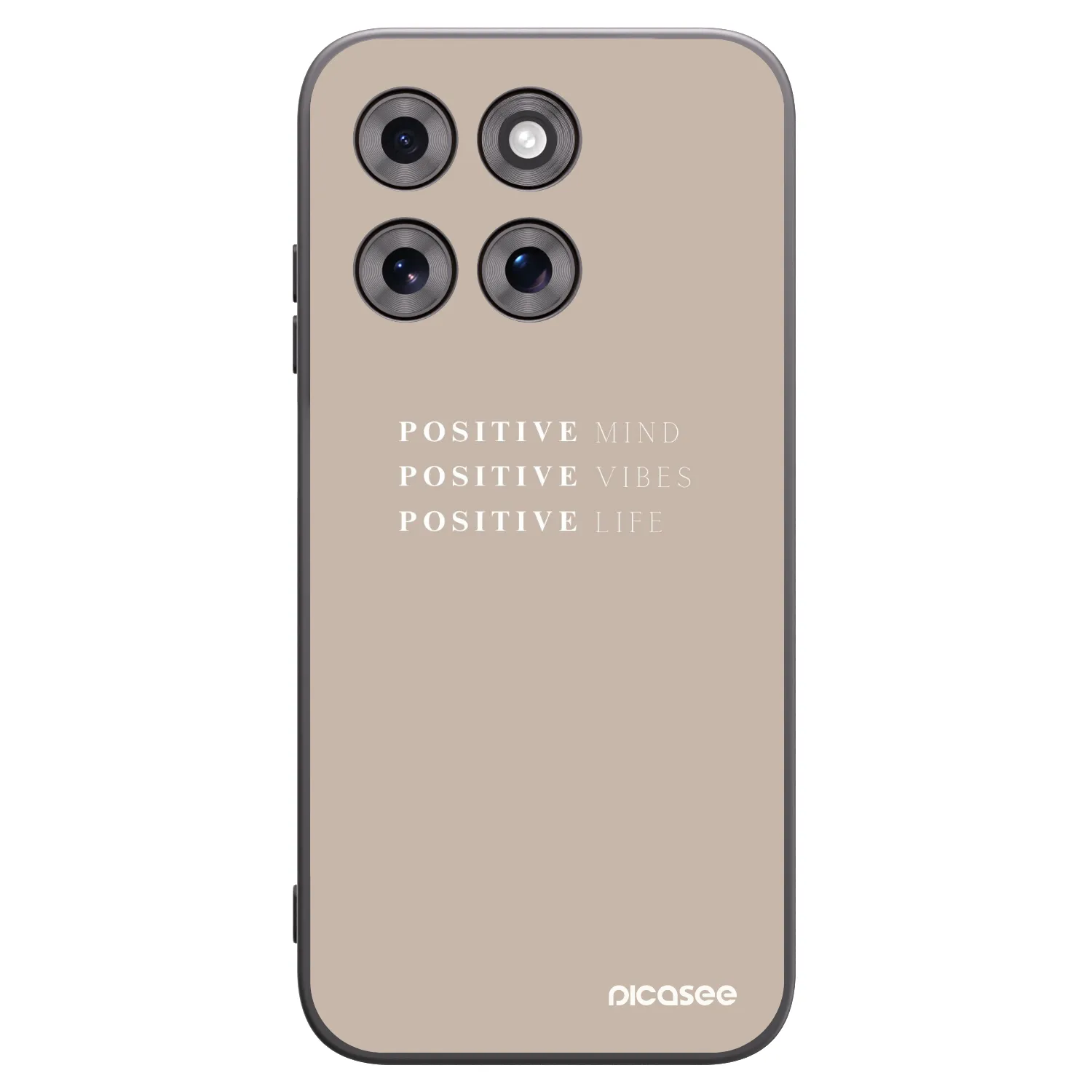 Picasee crna silikonska maskica za Motorola Moto G77 - Positive Vibes