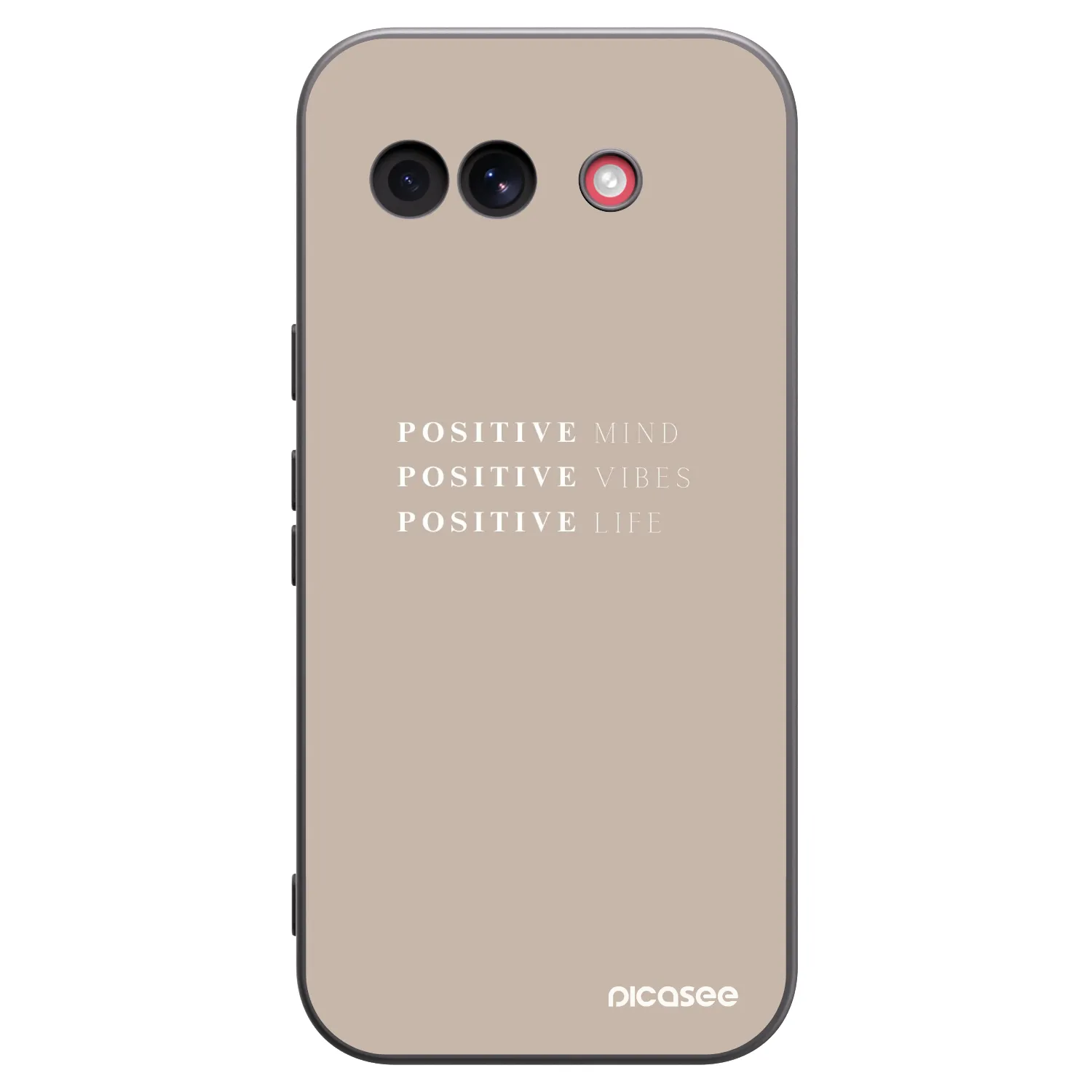 Picasee crna silikonska maskica za Google Pixel 10a - Positive Vibes